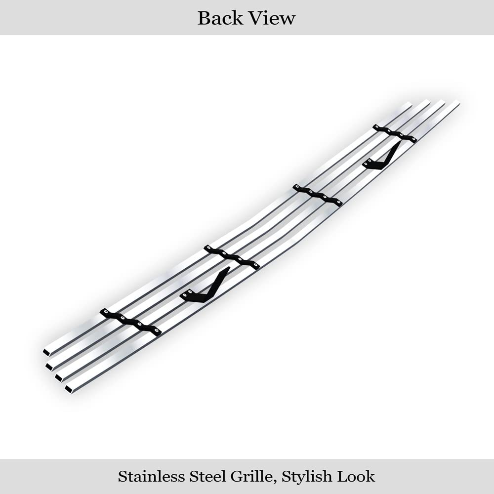APS Compatible Lower Bumper Stainless Steel Front Grill Grille Insert for Chevy Equinox 2010-2015 Models (SS Silver, Part# S18-A93766C) - Upgrade Your Vehicle's Style & Protection