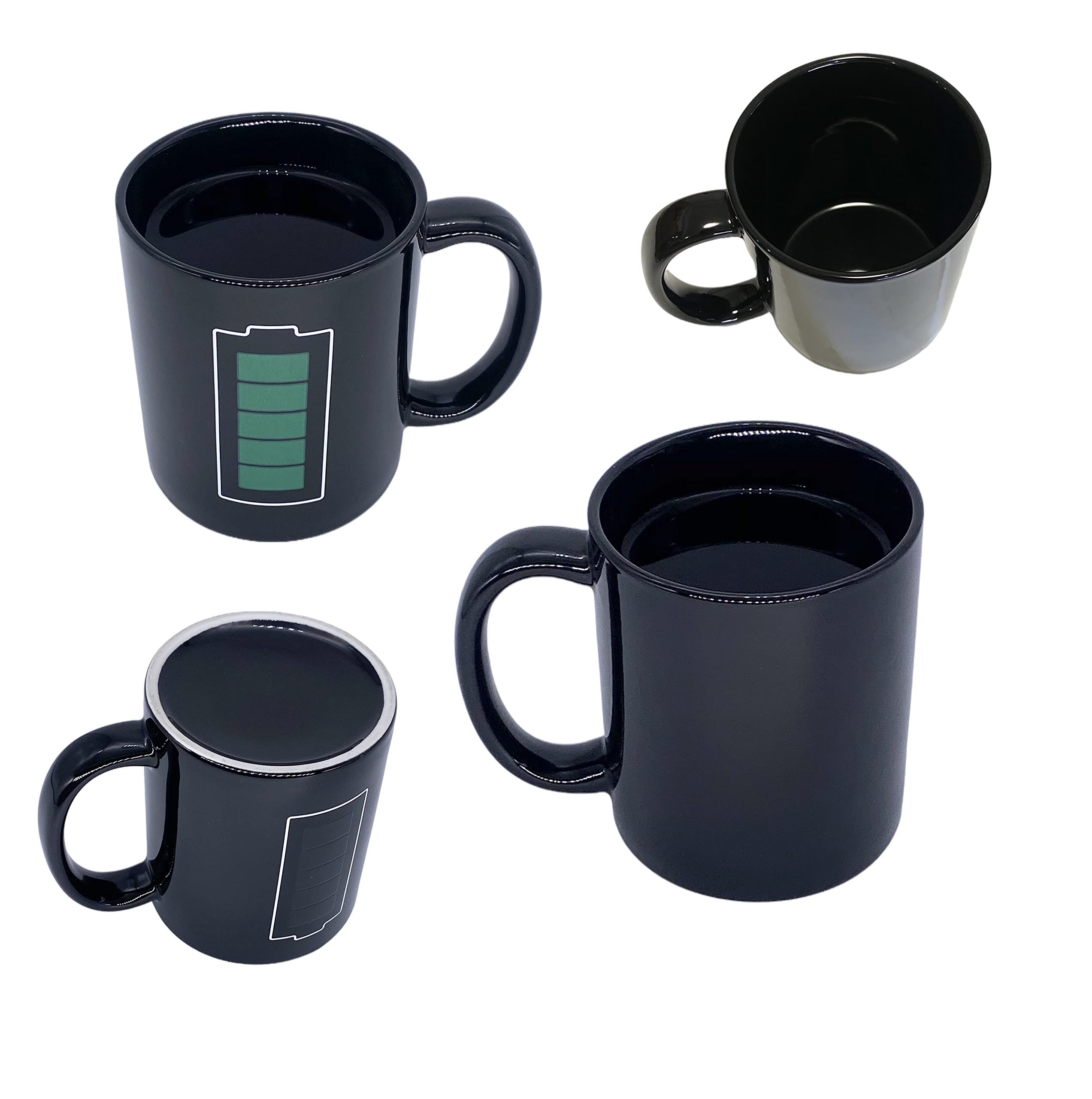 Heat Sensitive Color Changing Coffee Mug - 12oz Magic Ceramic Cup with Fun Heat-Activated Design, Great for Gifts & Office Use (Battery Not Included) | Perfect for Coffee Lovers, Novelty Gifts & Home Decor