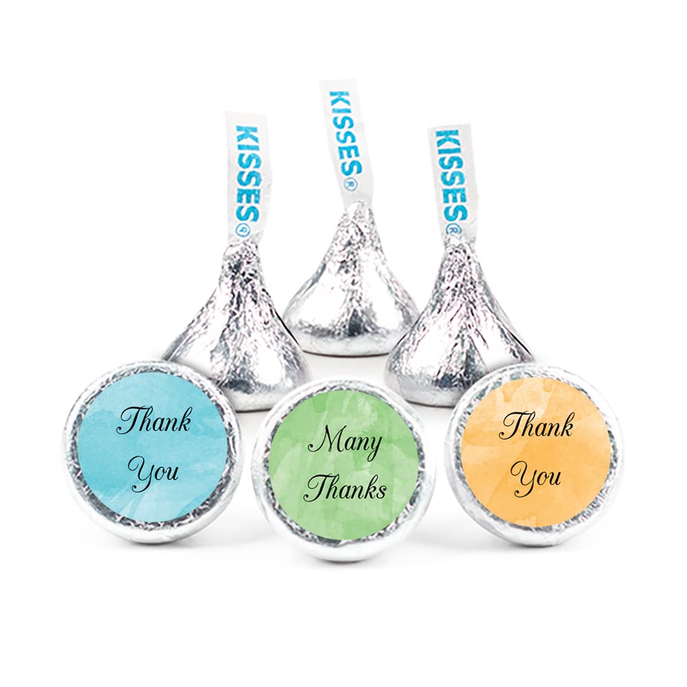324ct Thank You Stickers for Kisses or Lifesavers Mints - Bulk Candy Wrappers for Party Favors, Baby Showers & Wedding Treats - Self-Adhesive Labels for Candy Packaging & Gift Wrapping