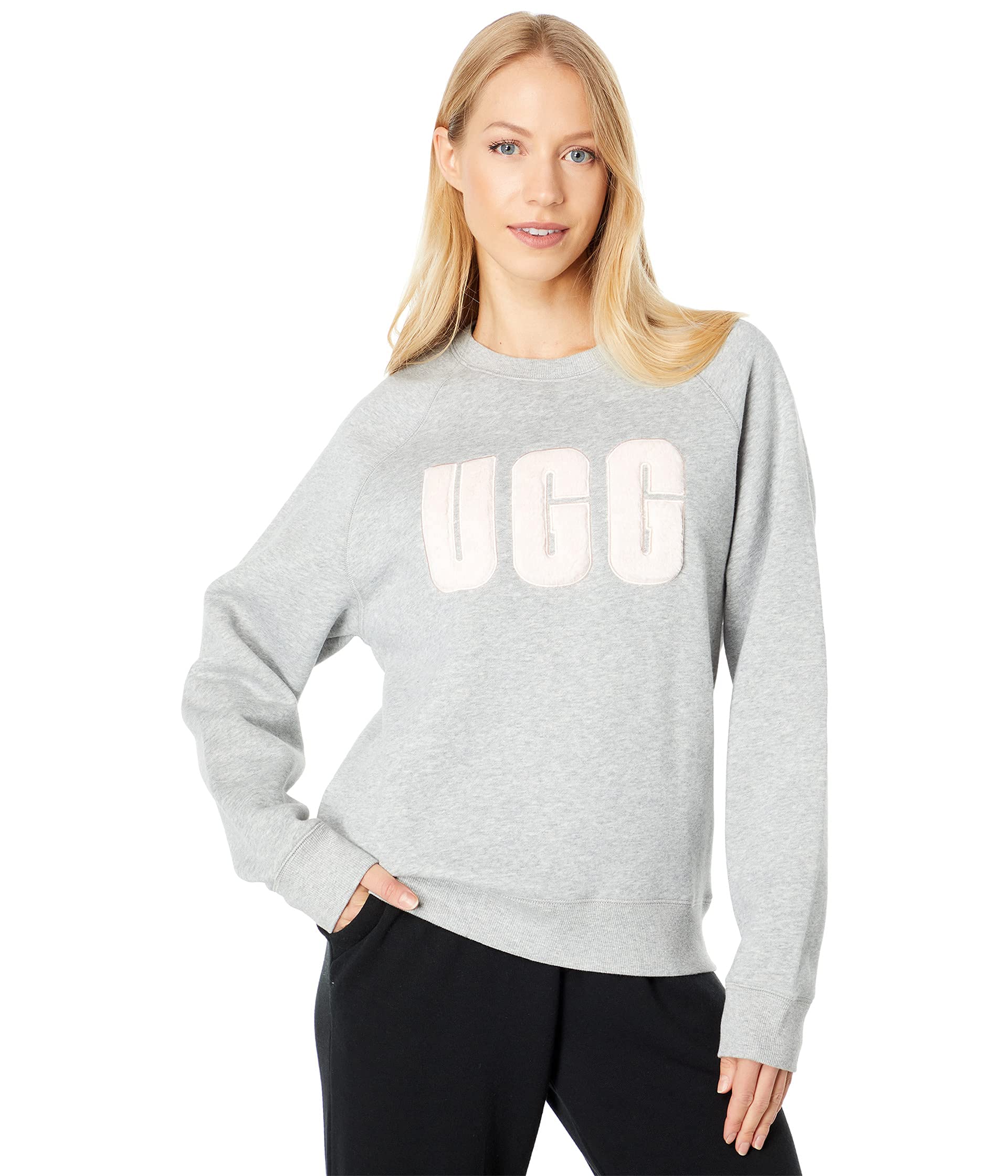 UGG Women's Crewneck Sweatshirt | Soft Fleece Pullover | Casual Winter Warm Top for Women | Perfect for Lounging, Travel & Outdoor Activities