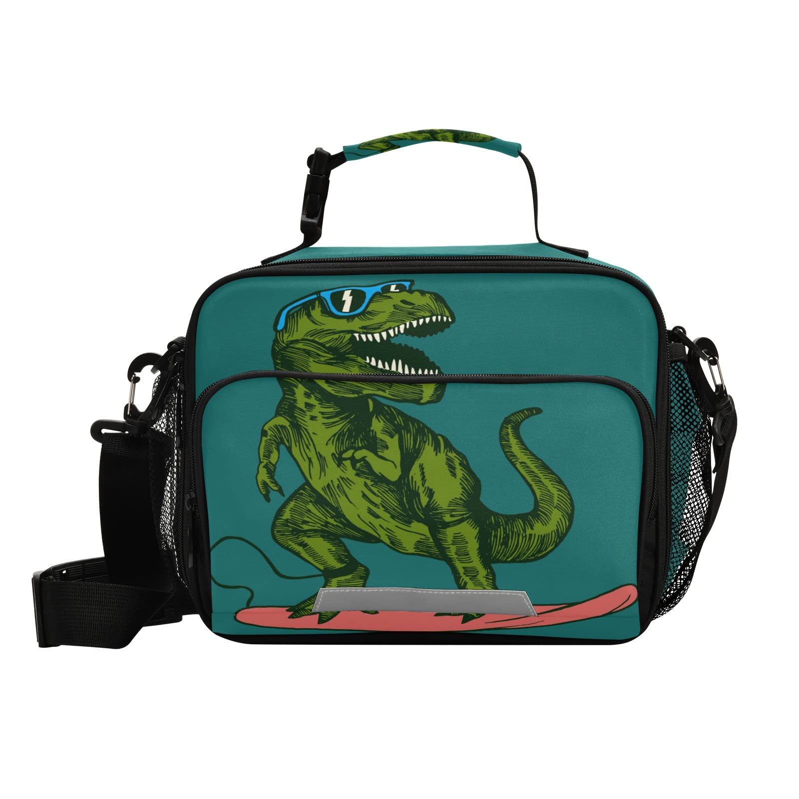 Dinosaur Insulated Lunch Box for Adults - Reusable Cooler Tote Bag for Work & School | Large Capacity Thermal Lunch Bag for Men & Women | Perfect for Office, Picnics & Outdoor Activities