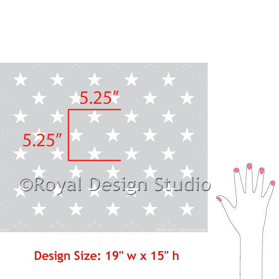 Polka Star Stencil - Reusable DIY Craft Template for Wall Painting, Fabric, Wood & Home Decor | Perfect for Scrapbooking, Card Making & Art Projects
