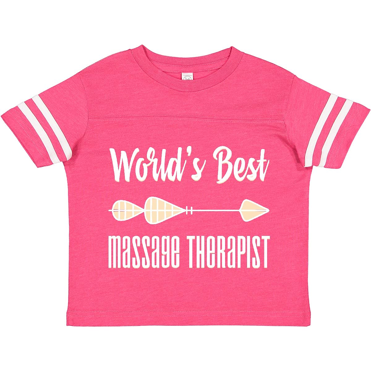World's Best Massage Therapist Arrow Design Toddler T-Shirt - Perfect Gift for Therapists & Comfortable Kids Casual Wear