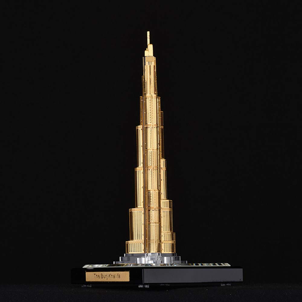 Burj Khalifa Crystal Sculpture - Premium Architectural Model for Home & Office Decor (75×75×157mm) | Perfect Gift for Travel Lovers, Living Room, Bedroom, Bar Display