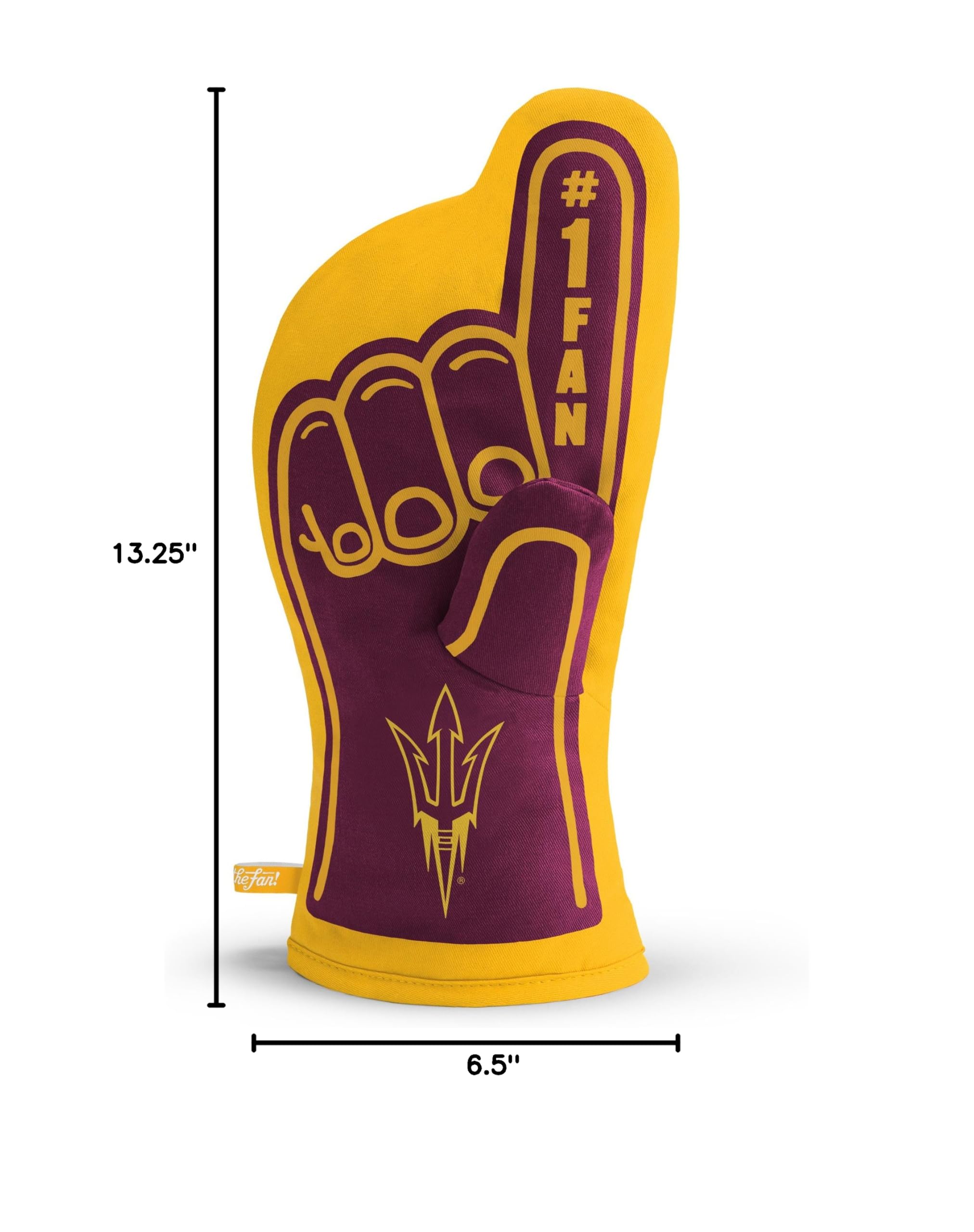 YouTheFan NCAA #1 Heat Resistant Oven Mitt - Best Kitchen Glove for Baking, Grilling & Cooking - Perfect for College Sports Fans & Home Chefs