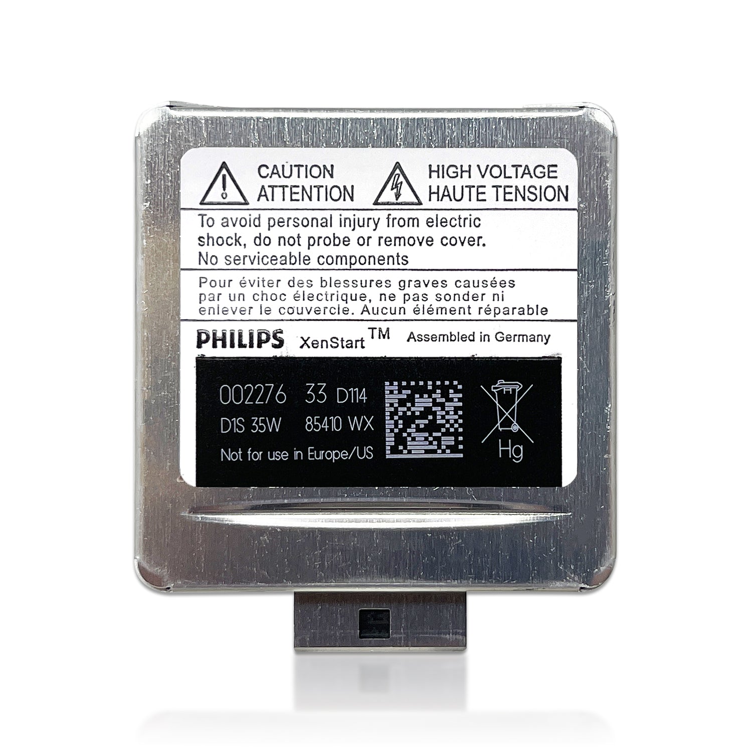 Philips 85410WXX2 Ultinon HID Xenon Bulbs - D1S 6000K White Light, Pack of 2 | High-Intensity Discharge Headlight Bulbs for Cars, Trucks & SUVs | Perfect for Night Driving & Foggy Conditions