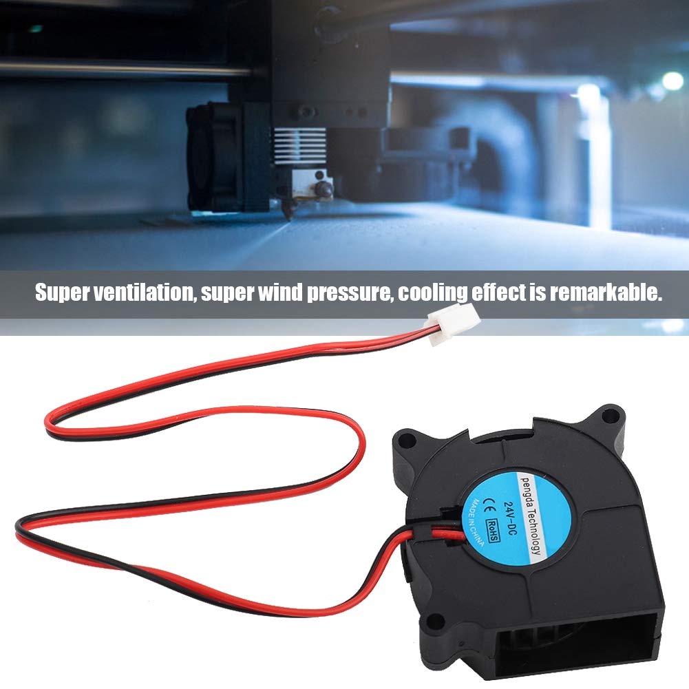 40mm x 40mm x 20mm 4020 Turbo Fan Blower - High Speed Ball Bearing DC Cooling Fan for 3D Printers, Electronics & DIY Projects | 24V Powerful Heat Dissipation Solution for Print Cooling, PC Cases & Electronic Enclosures