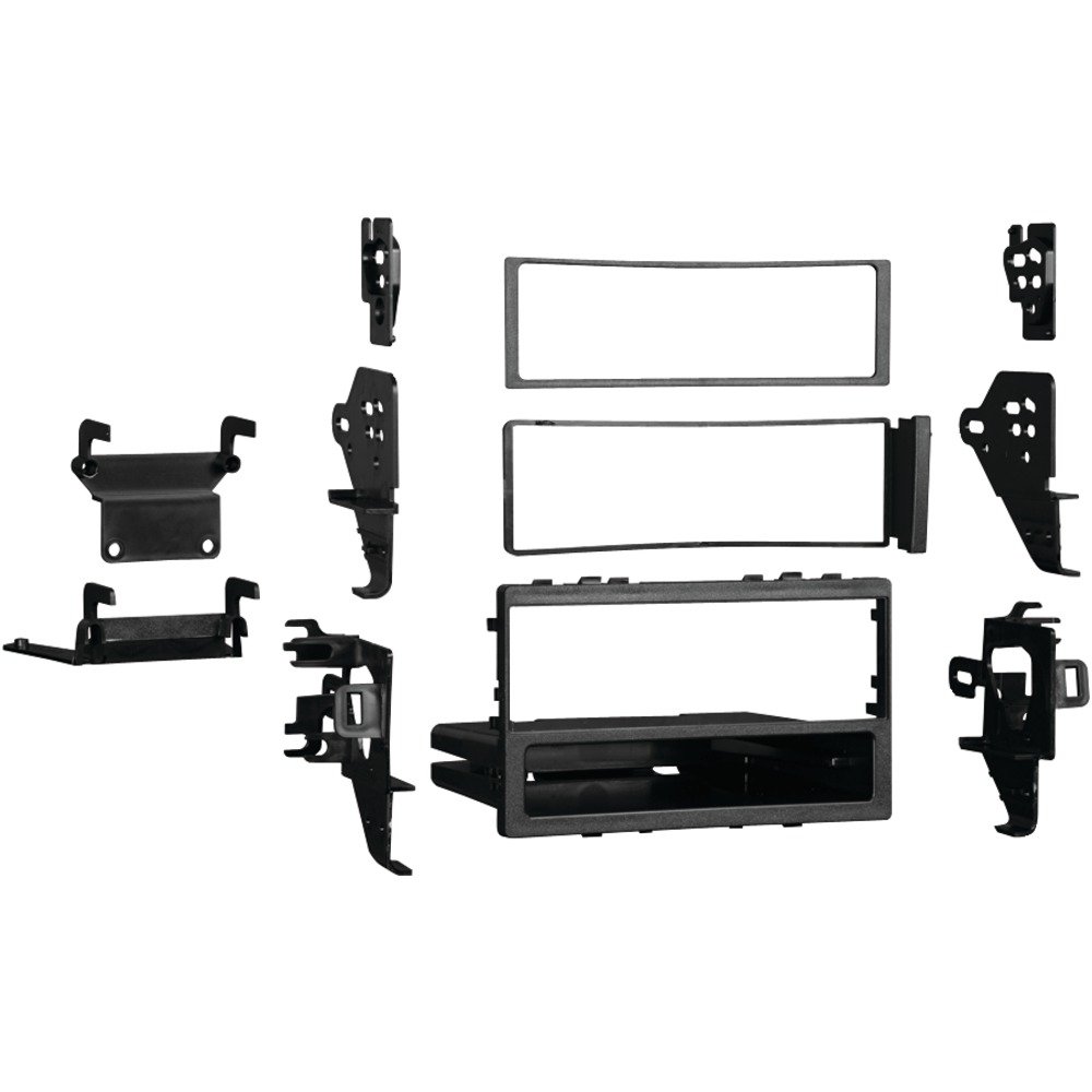 Metra Electronics 1-1988 Single DIN Car Stereo Installation Kit for 1988-2006 Honda & Acura Vehicles - Compatible with DIN/ISO Radios, Includes Mounting Pocket & Rear Support Bracket (99-7898) - Perfect for Aftermarket Radio Upgrades in Civic, Accord, CR-V, Odyssey & More