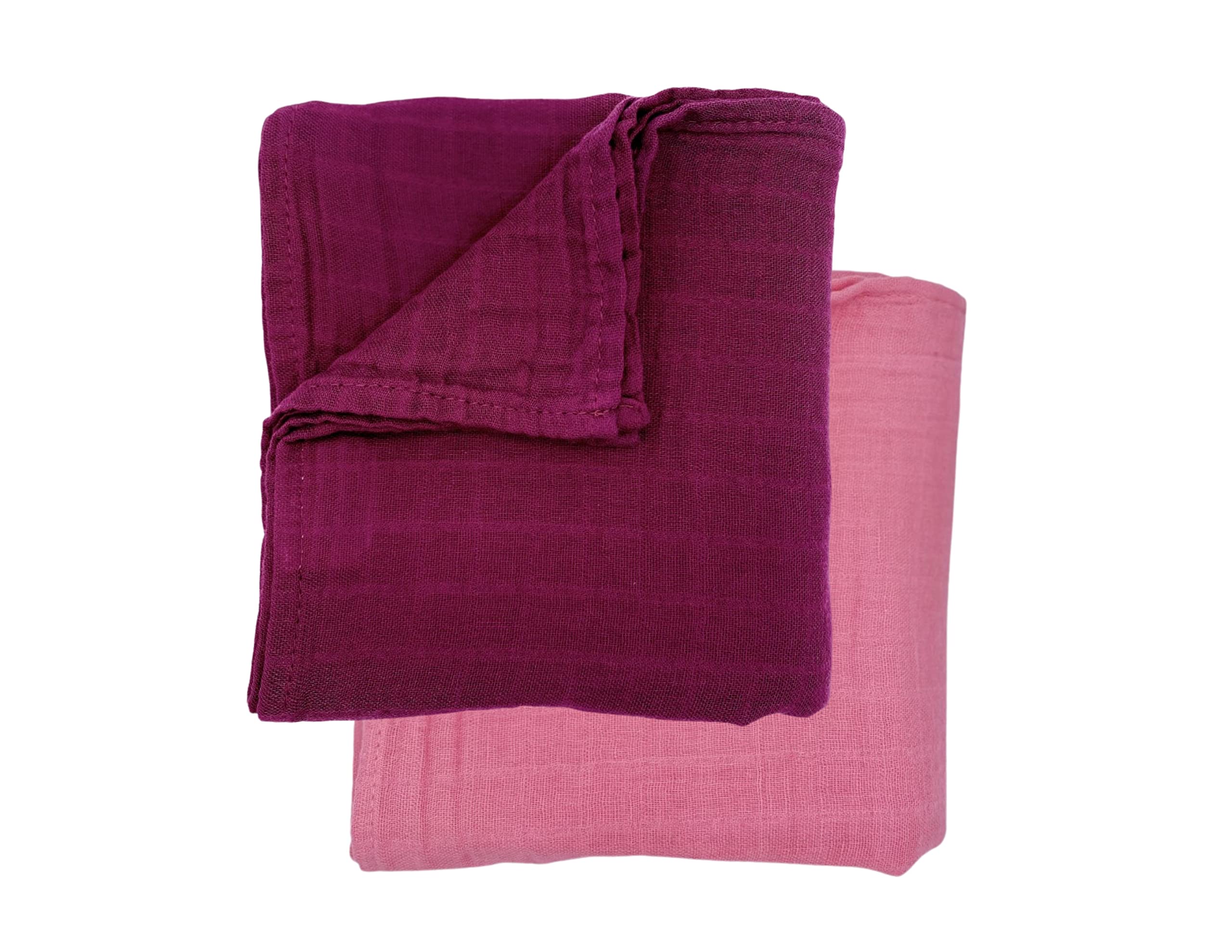 Organic Muslin Swaddle Blankets for Newborns - Soft Baby Swaddles for Boys & Girls (2-Pack, New York Style) - Perfect for Nursery, Baby Showers & Travel