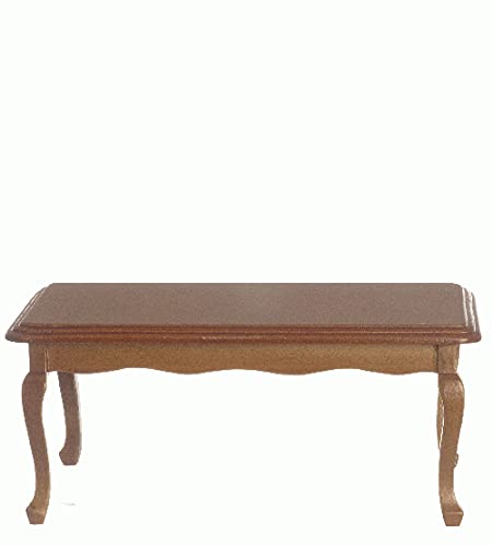 Handcrafted Walnut Dining Table Miniature for Dollhouse - Perfect for Dollhouse Decor, Miniature Displays & Collectors