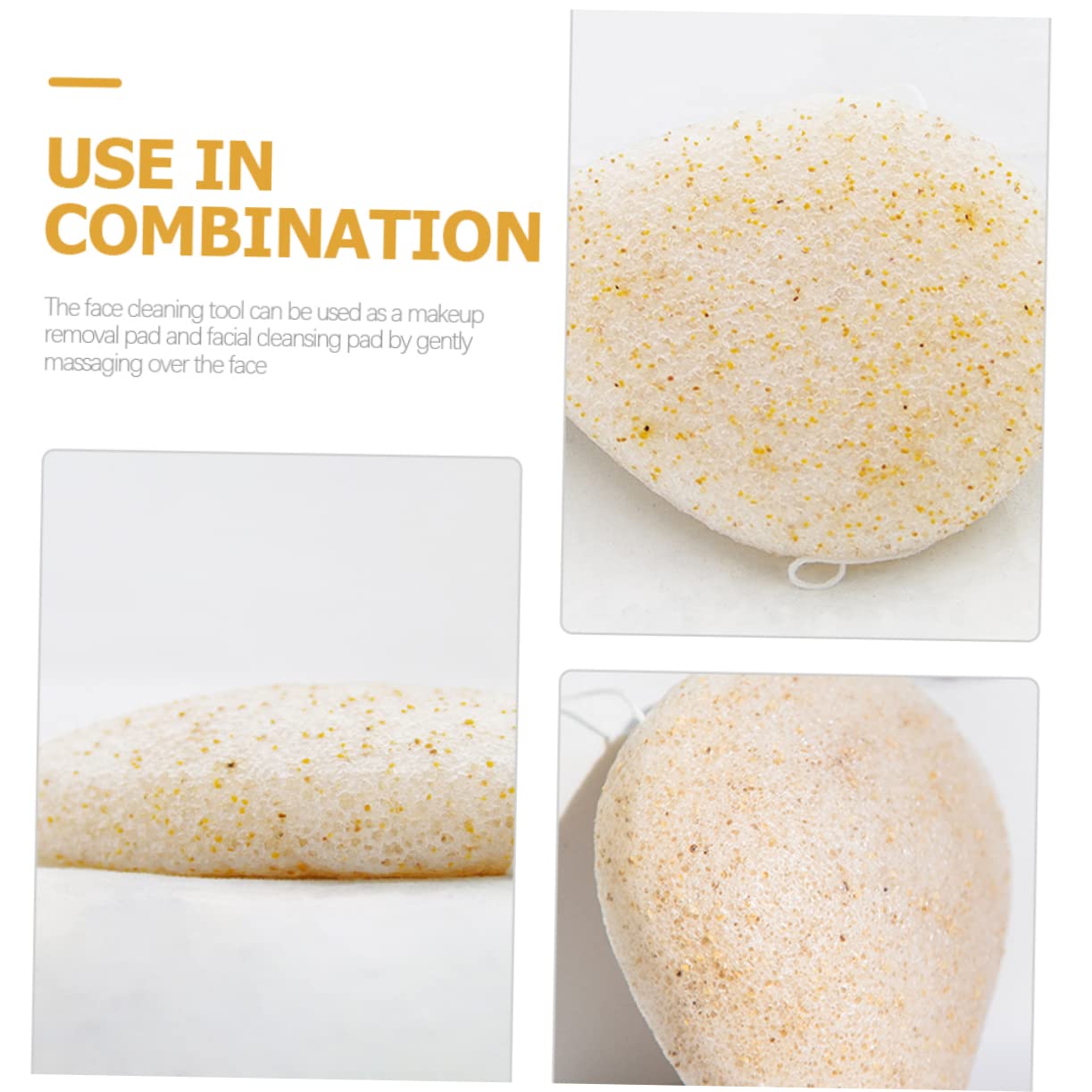 Minkissy 2 Pack Hydrating Facial Cleansing Sponges - Gentle Makeup Remover Pads for Soft Skin | Perfect for Daily Skincare & Travel