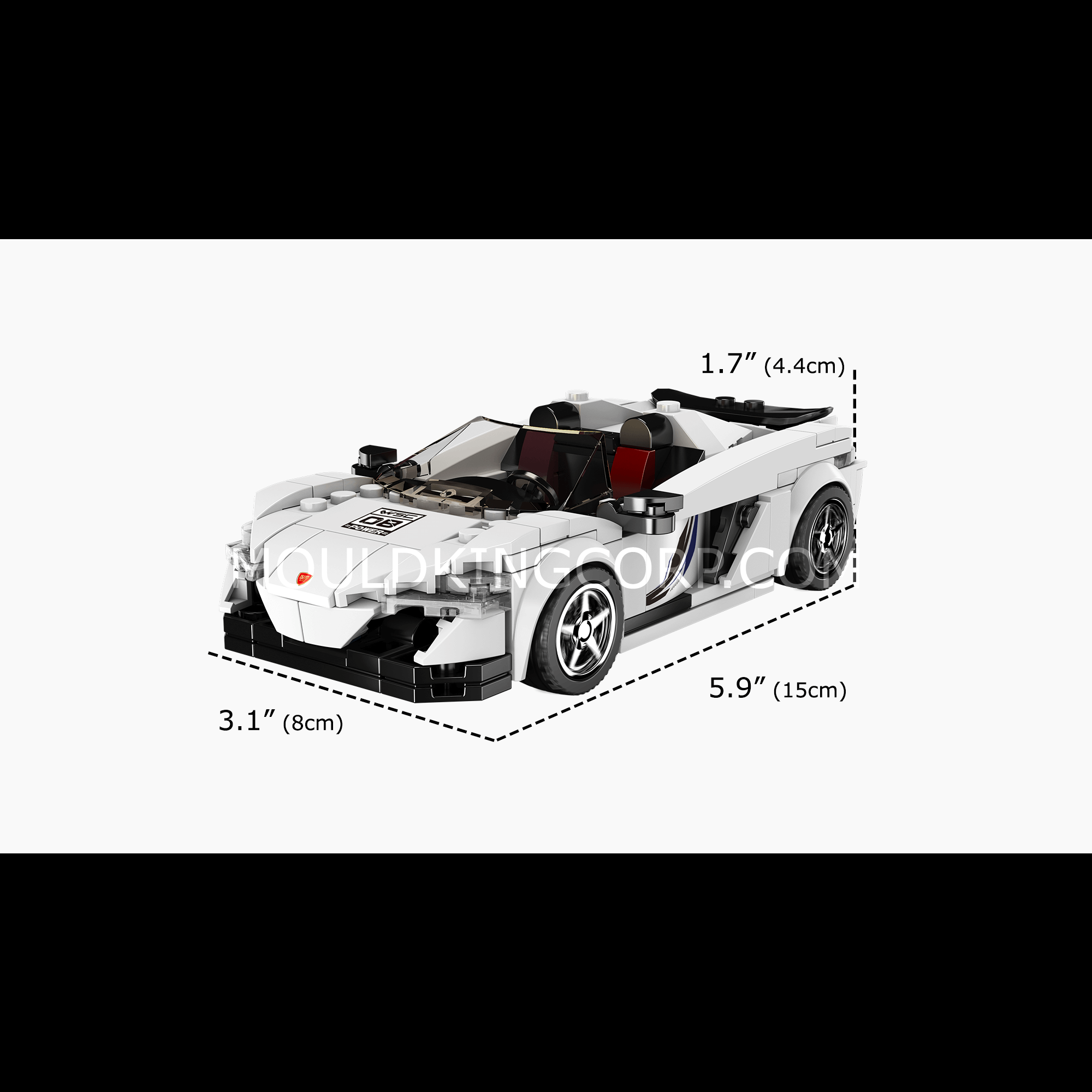 MOULD KING 27043 650S Spider Super Car Model Building Set - 352 PCS DIY Construction Toy Kit for Adults & Kids | Creative Gift for Car Enthusiasts | Perfect for Home Decoration, Birthday Parties & STEM Learning