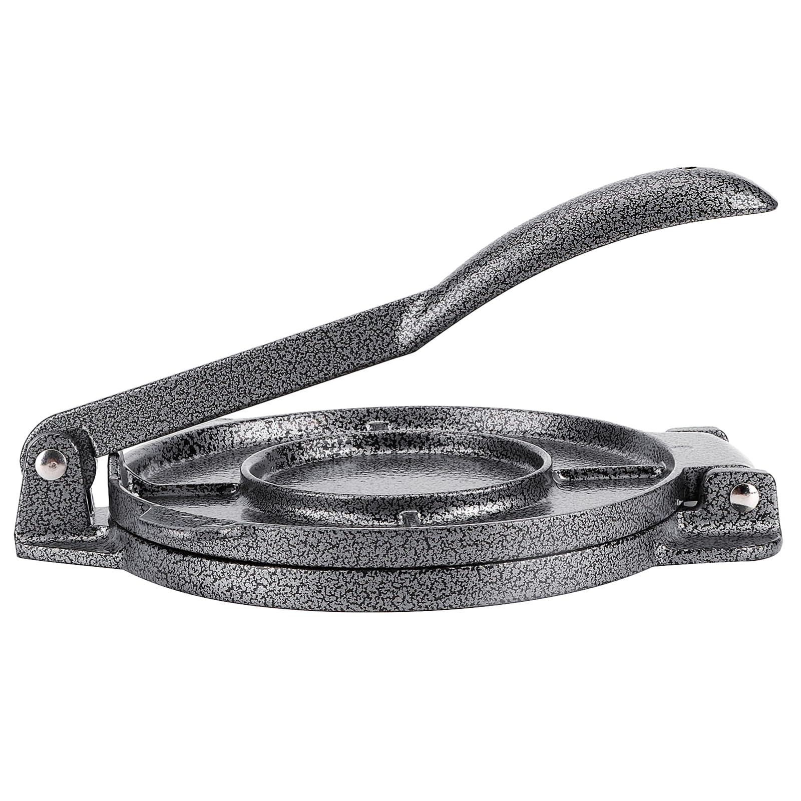 6.5 Inch Black Aluminum Tortilla Press - Heavy Duty Cast Alloy Tortilla Maker for Homemade Pancakes, Crepes & Flapjacks | Perfect for Mexican Cuisine, Breakfast & Family Cooking