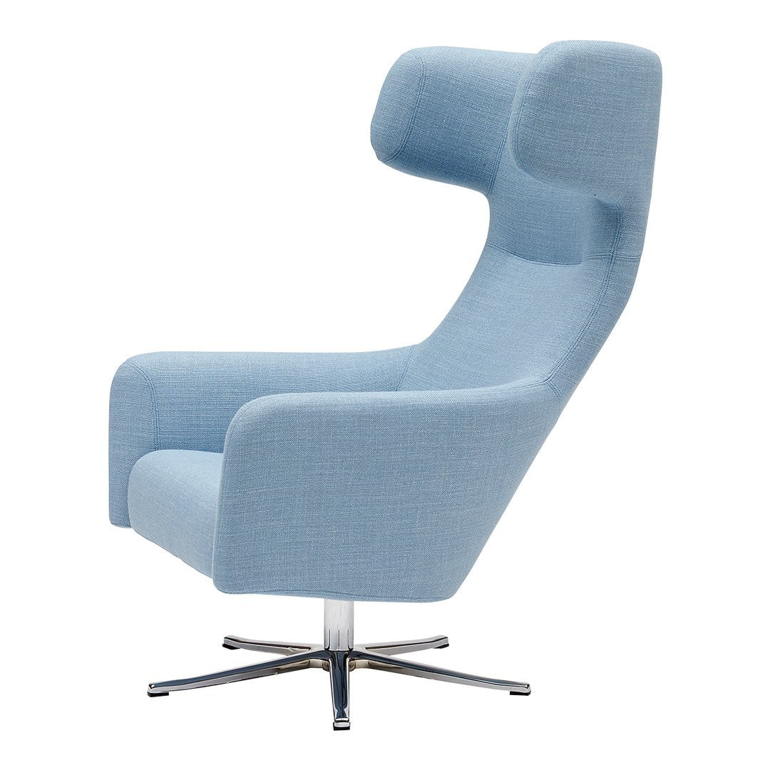 Havana Wing Chair - Modern Swivel Accent Chair for Living Room, Bedroom, or Office - Comfortable Upholstered Lounge Chair with 360° Rotation