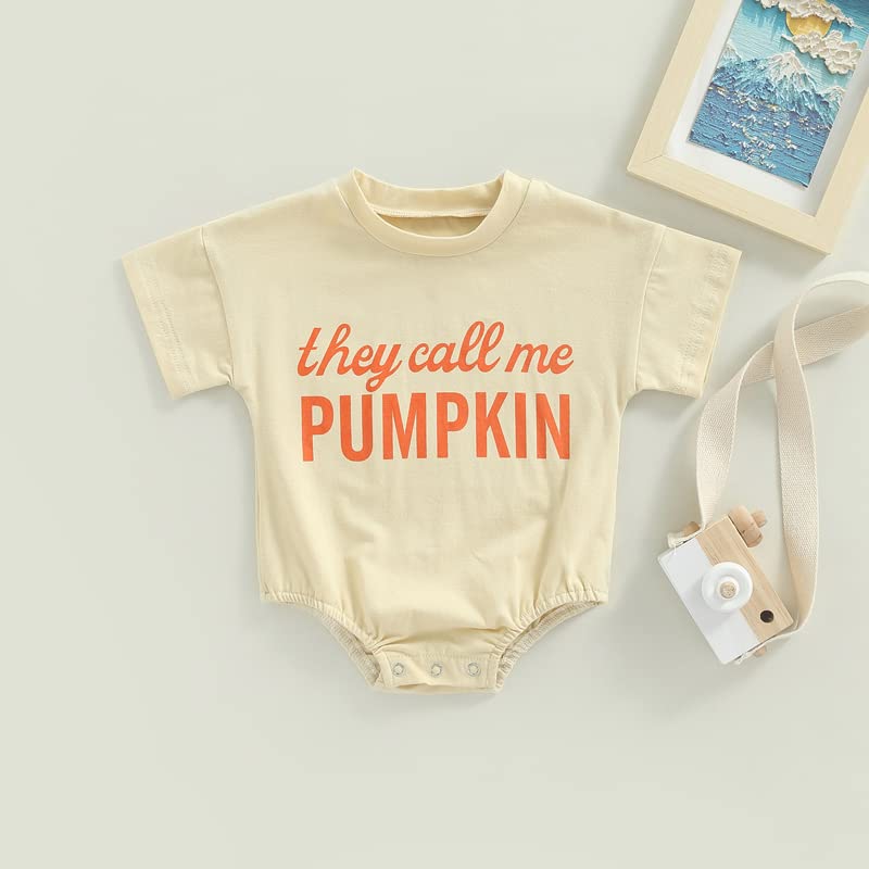 FYBITBO Baby Halloween Costume - Pumpkin Romper Onesie for Boys & Girls | Cute Halloween Outfits for Infants & Toddlers | Perfect for Trick-or-Treating, Photo Shoots & Halloween Parties