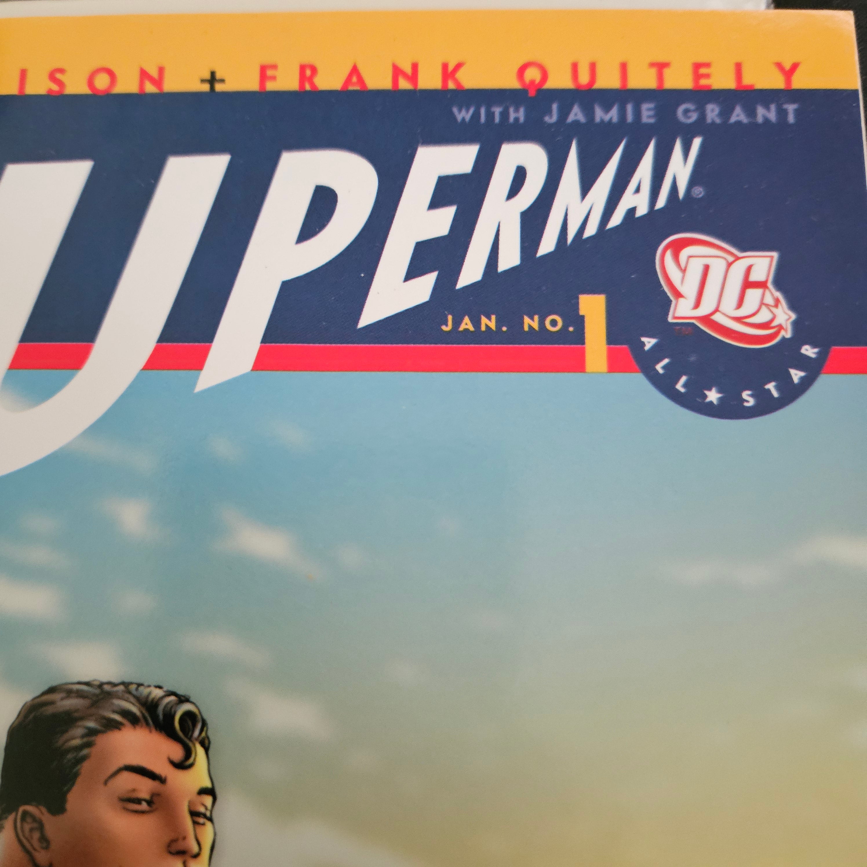 All Star Superman #1 (Jan 2006) DC Comic Book by Grant Morrison & Frank Quitely - Near Mint (NM) Condition | Collectible Graphic Novel for DC Fans & Comic Book Enthusiasts | Perfect for Display, Gifts & Comic Collections | UPC: 761941245558