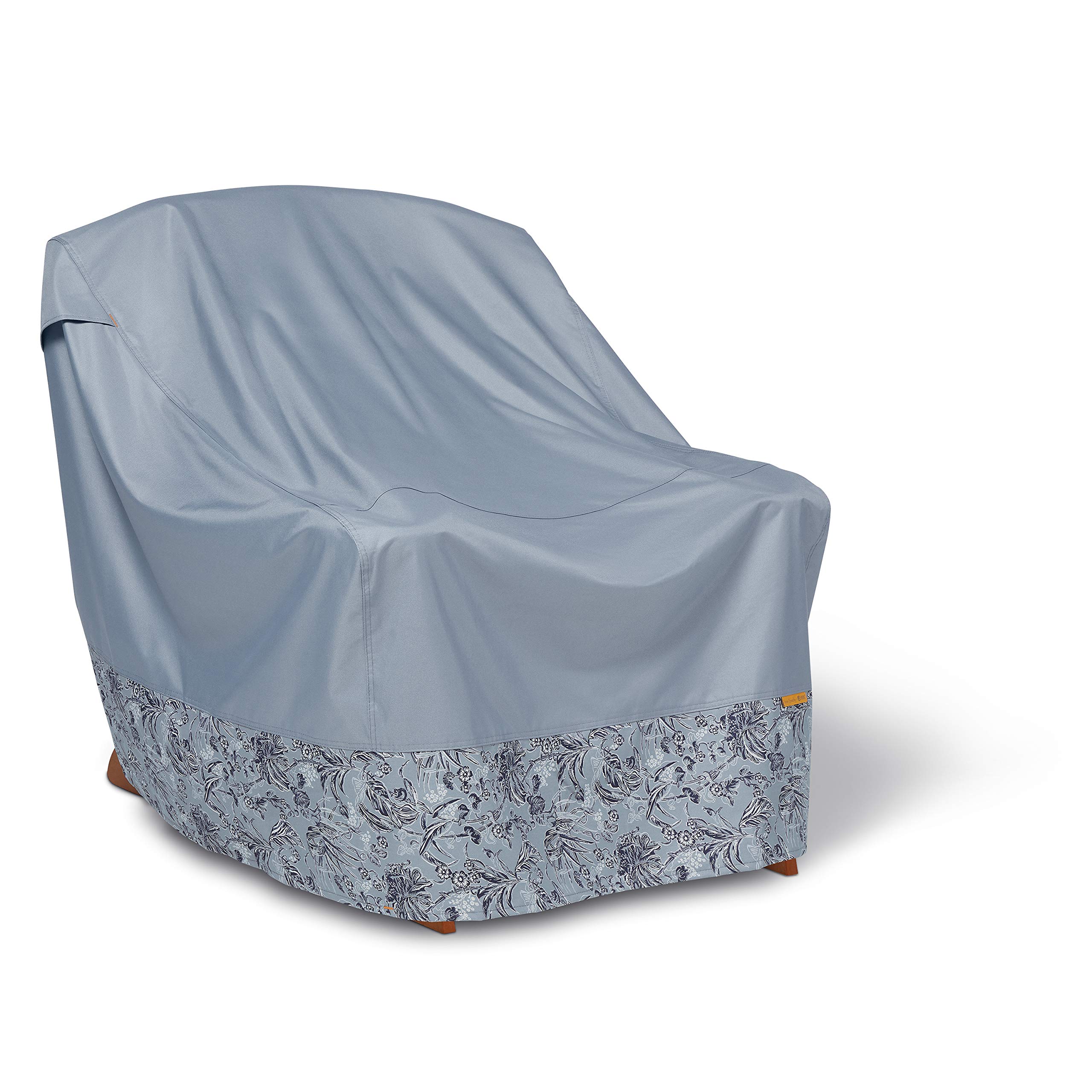 Vera Bradley Waterproof Patio Chair Cover 32x34 Inch - Rainforest Toile Gray for Outdoor Furniture Protection