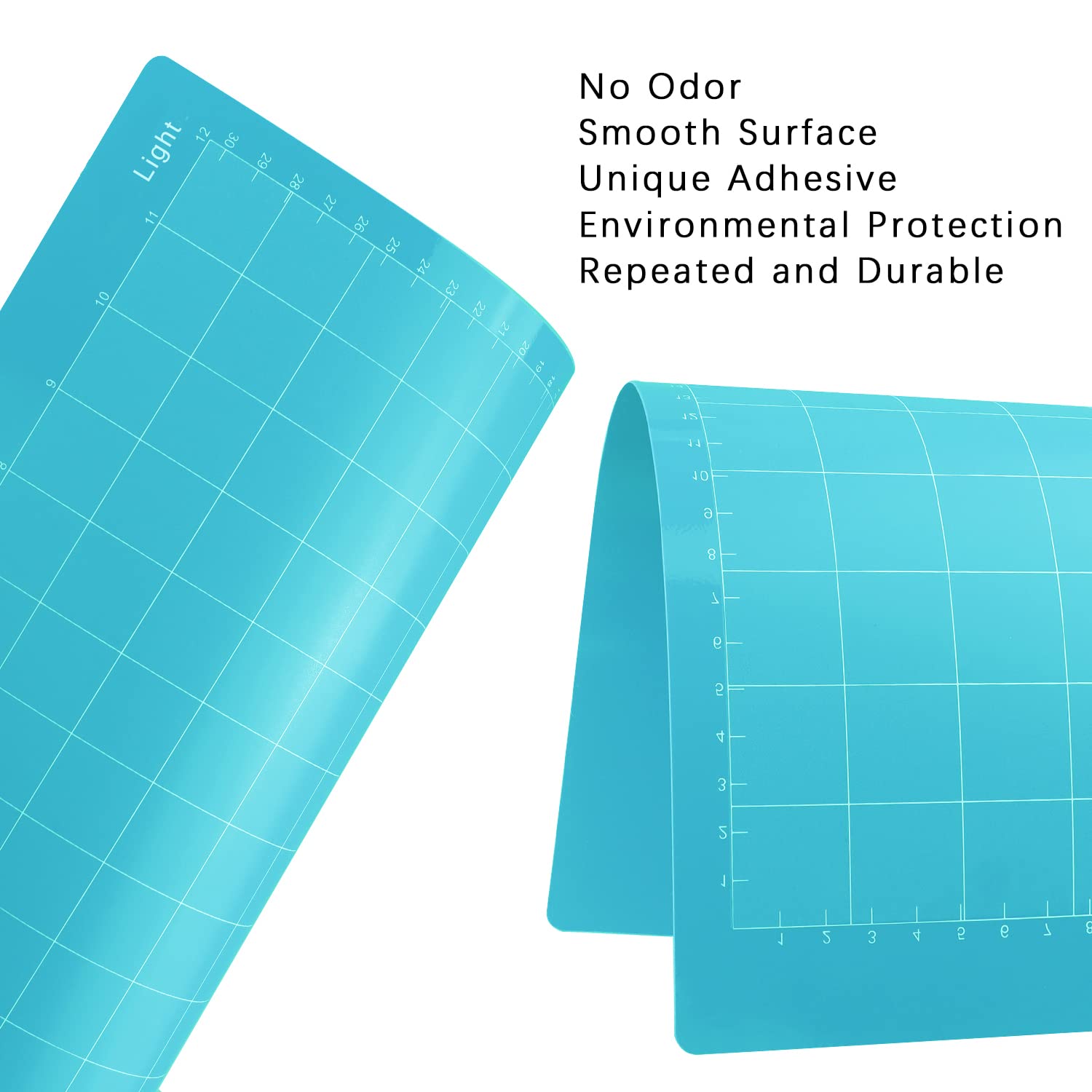 Self-Healing Cutting Mat for Cricut Explore Air 2/Maker/Maker 3 - 12x12 Inch Adhesive Sticky Light Cutting Mats (3-Pack, Blue) - Perfect for Vinyl Cutting, Paper Crafting, and DIY Projects