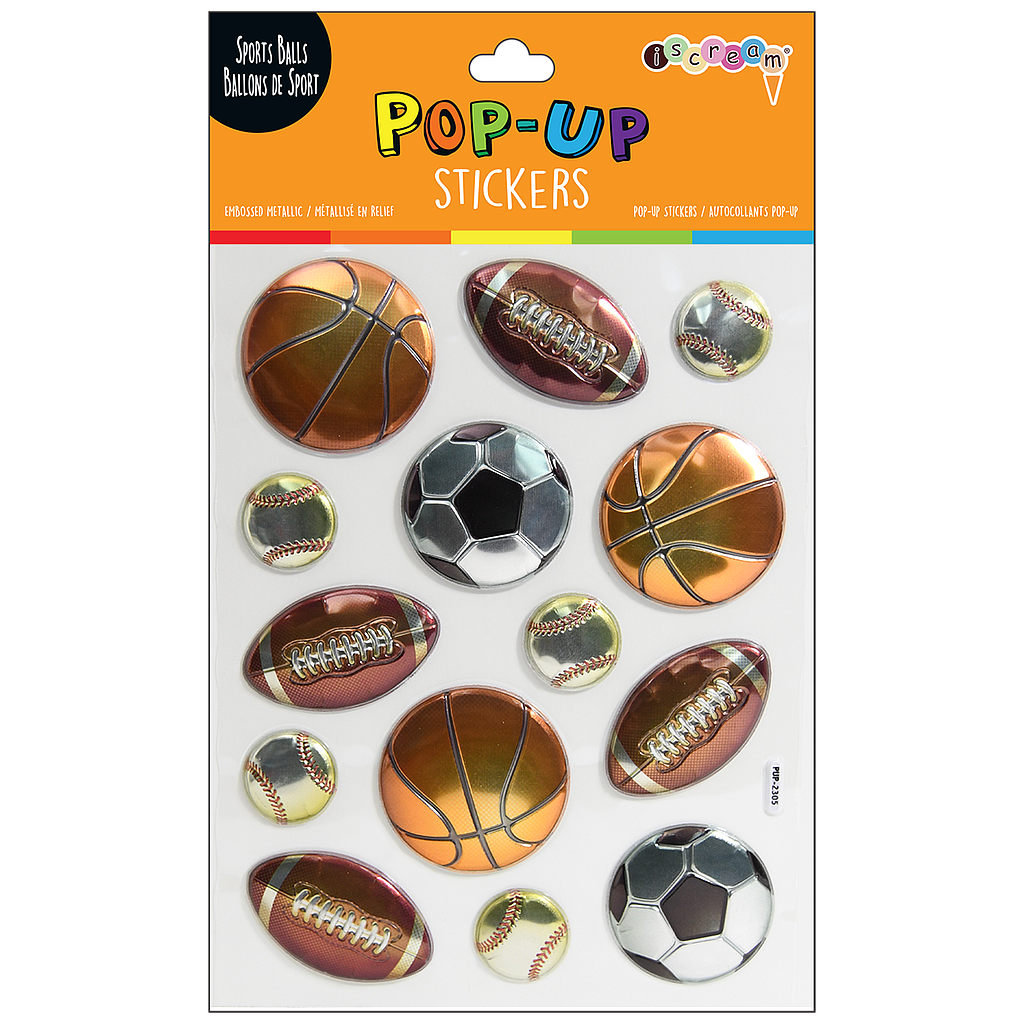 Iscream Puffy Stickers - Fun 3D Puffy Stickers for Kids, DIY Scrapbooking, Journaling, and School Projects - Perfect for Arts and Crafts, Bullet Journals, and Party Favors