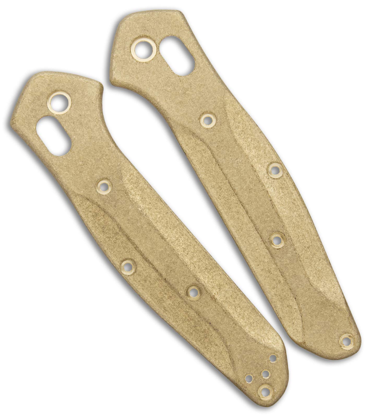 Flytanium Custom Brass Scale Kit for Benchmade 940 Knives - Premium Upgrade for Enhanced Grip & Durability | Perfect for EDC, Outdoor Adventures & Tactical Use