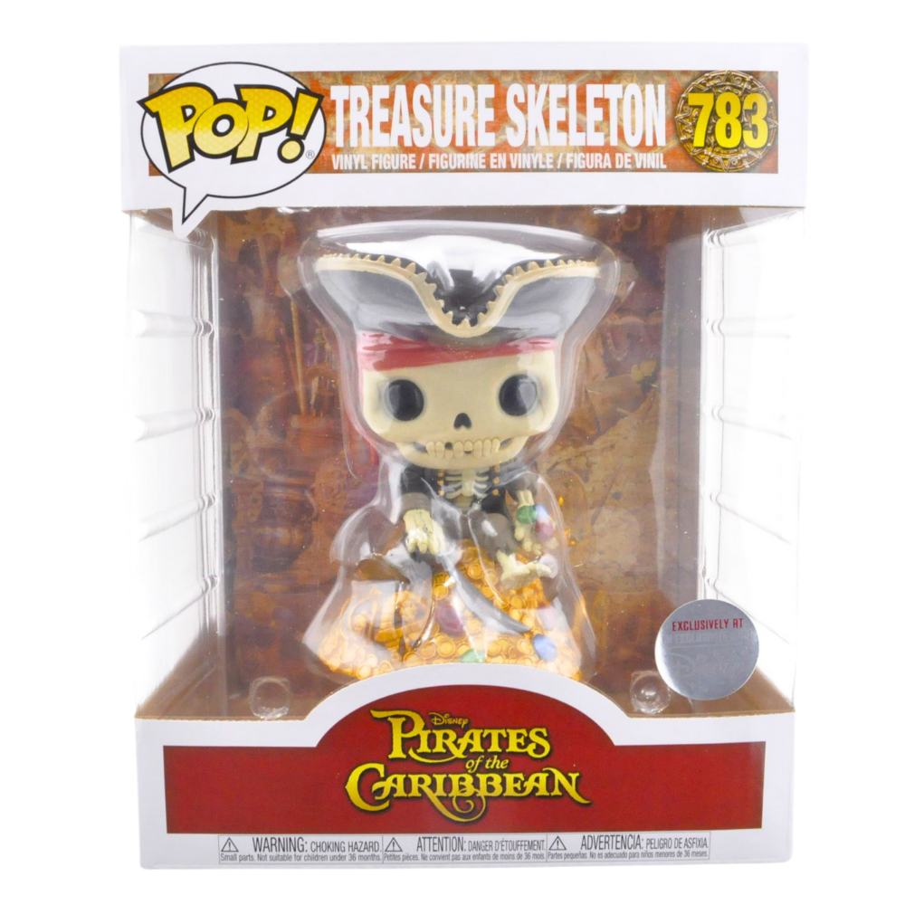 **Disney Parks Exclusive Funko Pop! Treasure Skeleton (Deluxe) – Pirates of the Caribbean Collectible Figure – Perfect for Disney Fans & Movie Memorabilia Collectors**