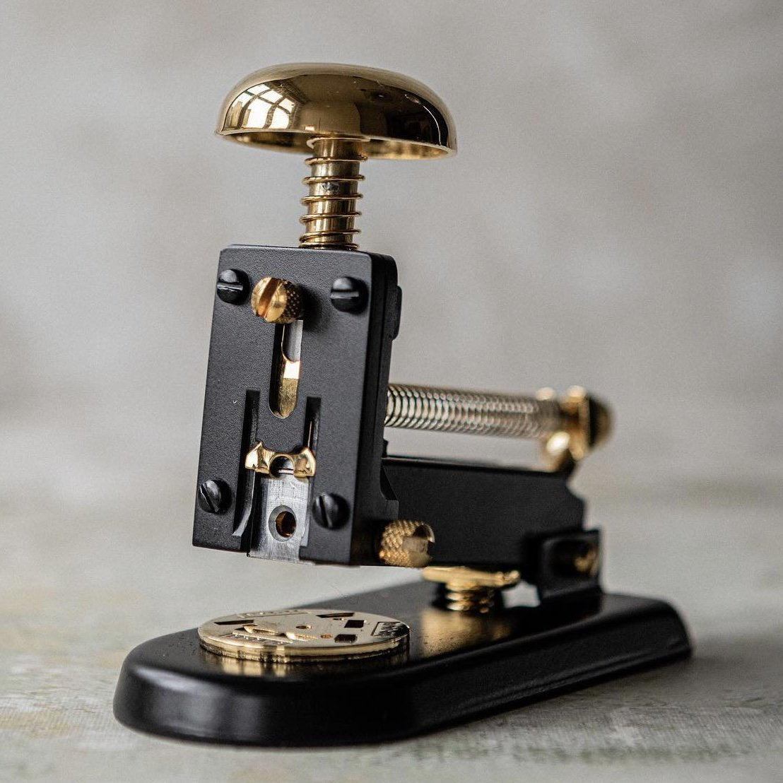 Stapler M1 Small - Compact & Lightweight Office Staple Gun in Gold and Black - Perfect for Home, School, and Office Use