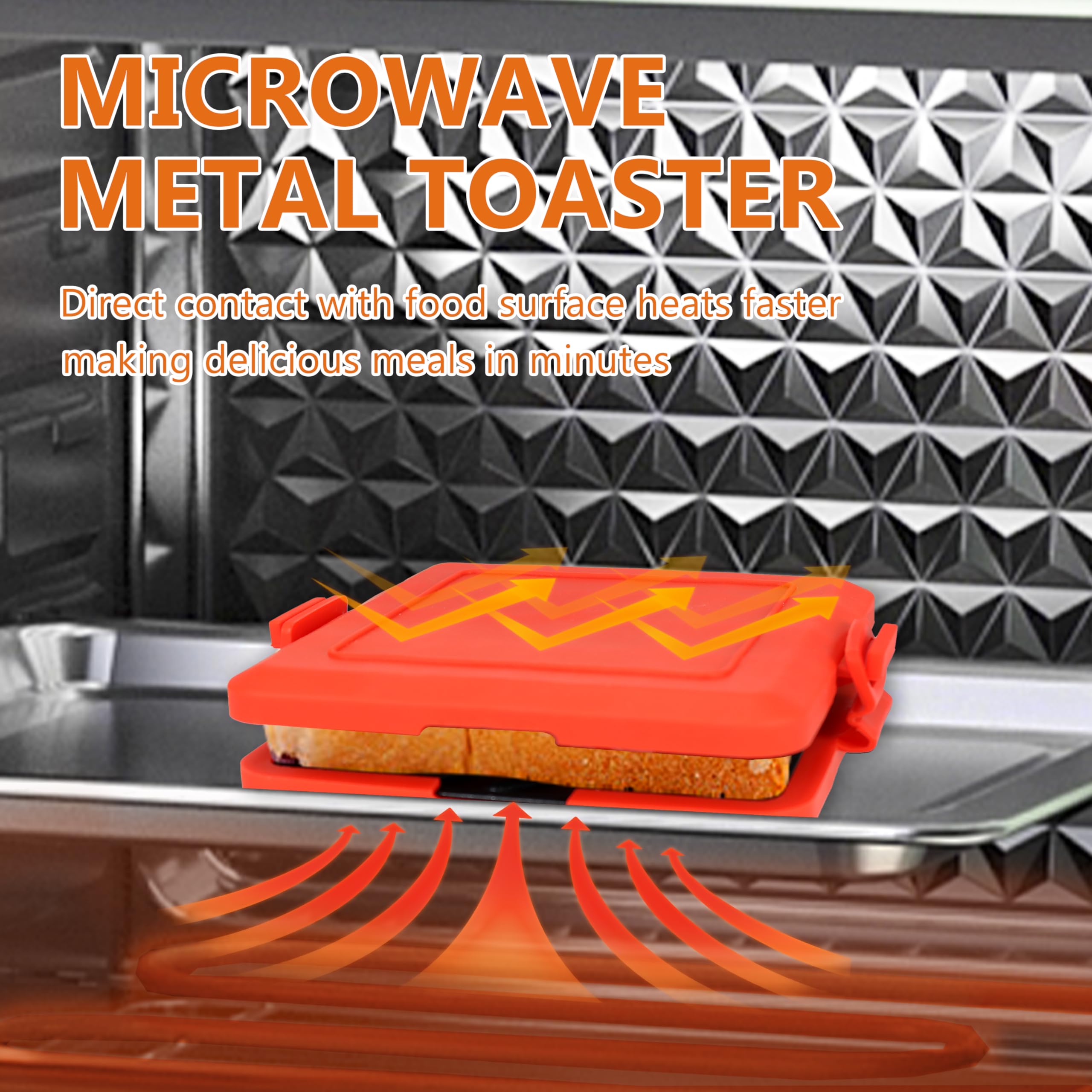 Microwave Toastie Maker - Easy Clean, Compact for Breakfast & Snacks