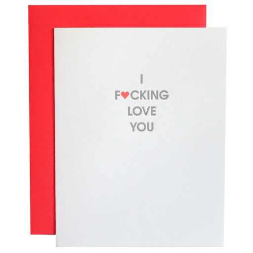 Funny 'I Fucking Love You' Greeting Card by Chez Gagné - Perfect for Anniversaries, Valentine's Day & Expressing Love