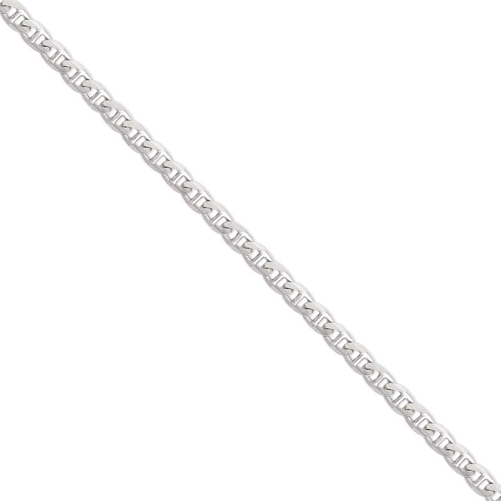 14K Real Gold Gucci Chain Necklace - White Rhodium Plated Italian Link Jewelry for Men & Women (16-24 Inch Length, 2.2-6.0mm Width) - Perfect Gift for Birthday, Anniversary & Special Occasions