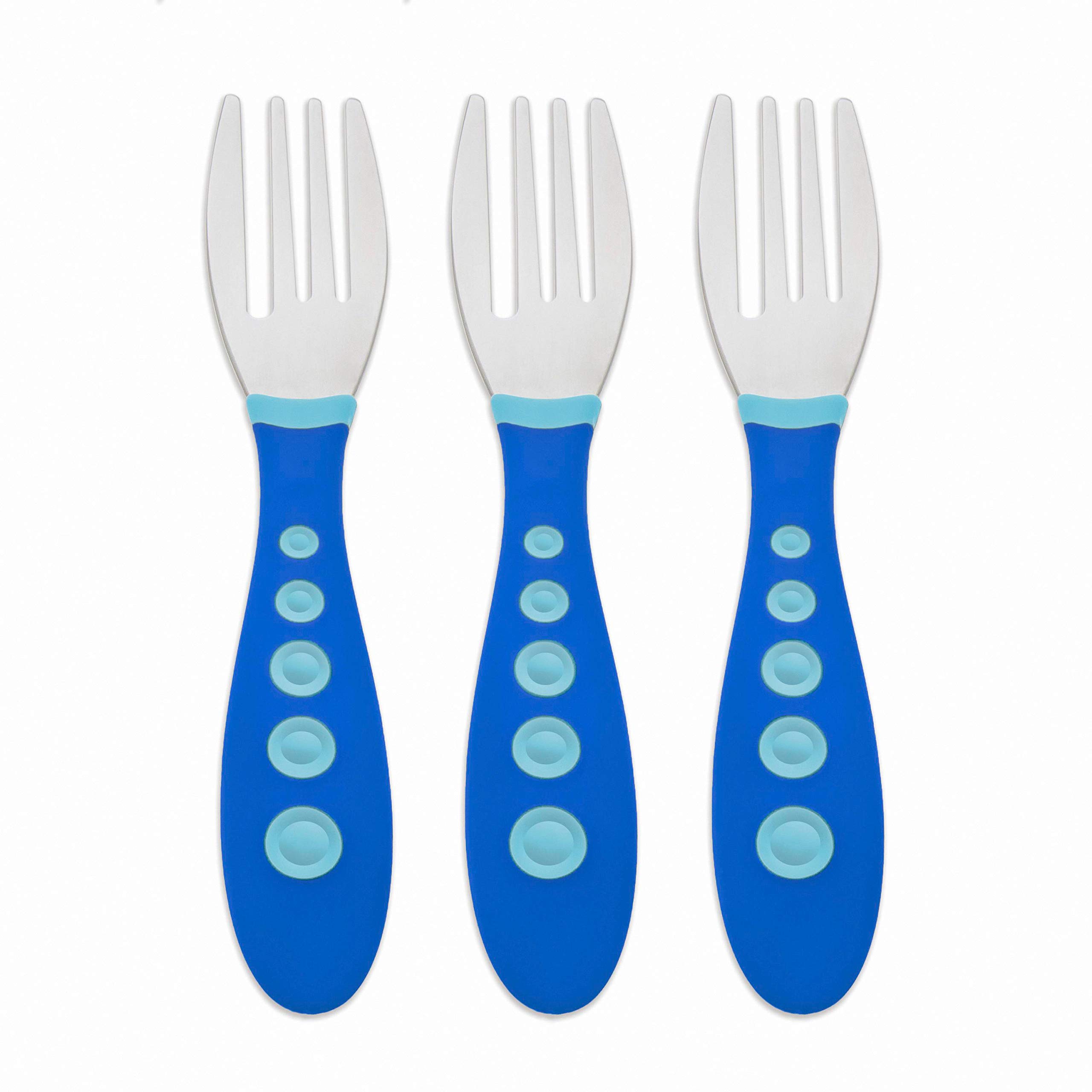 NUK First Essentials Baby and Toddler Forks Set - BPA-Free Plastic Utensils for Kids Ages 6+ Months - Perfect for First Foods, Weaning, and Self-Feeding Practice at Home or Daycare