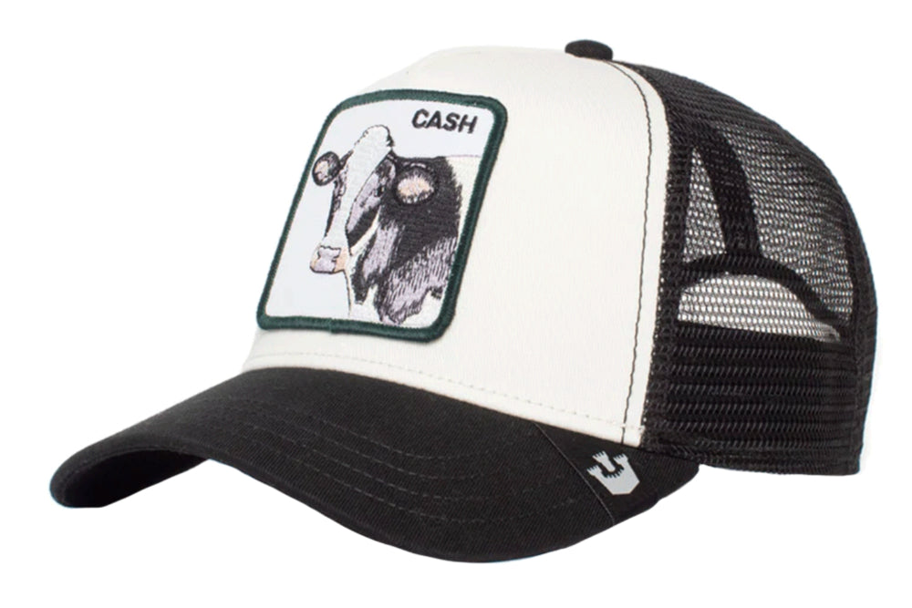 Goorin Bros 'Cash Cow' White Trucker Style Baseball Cap for Men & Women - Perfect for Outdoor Activities, Sports & Casual Wear