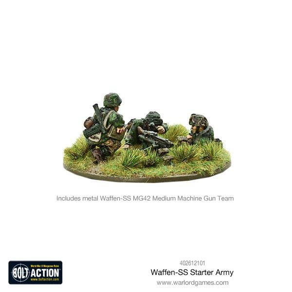 Warlord Games Bolt Action: Waffen SS Starter Army - WWII German Miniature Wargaming Set for Tabletop Battles & Historical Strategy Games