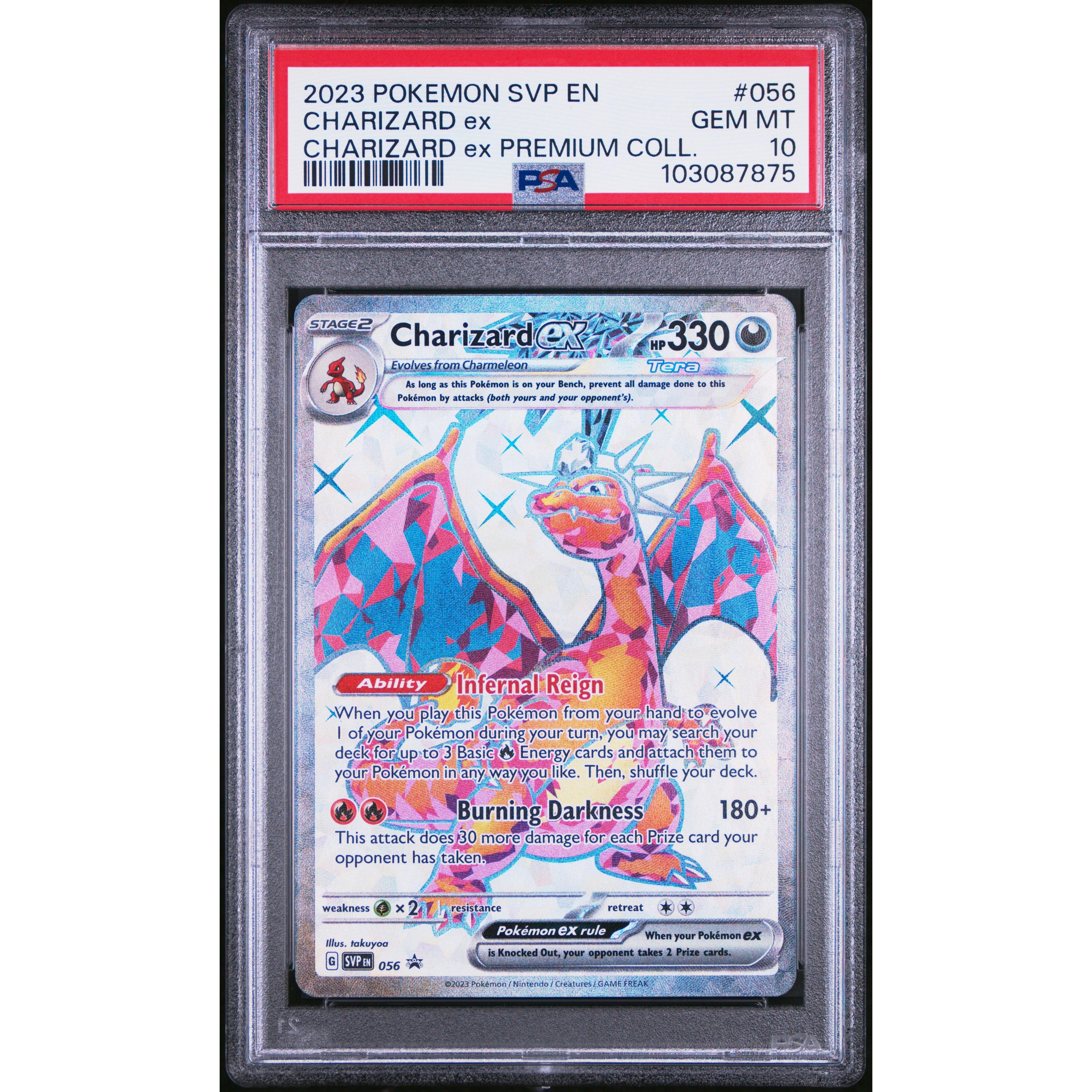 2025 Pokemon Scarlet Violet Promo Charizard EX SVP056 PSA 10 Graded Card - Rare Collectible for Trading Card Game Enthusiasts & Pokemon Fans - Perfect for Gaming Tournaments, Display Collections, and Investment