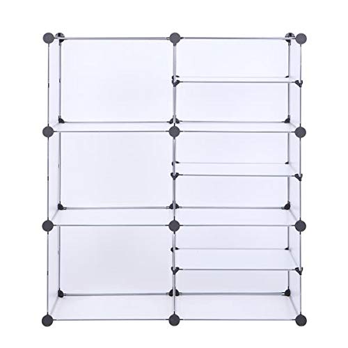 DAVEBELLA 9-Cube Storage Organizer - Modular Bookshelf with Interlocking Design for Bedroom, Closet & Kids Room - Perfect for Toy Storage, Book Display & Home Organization