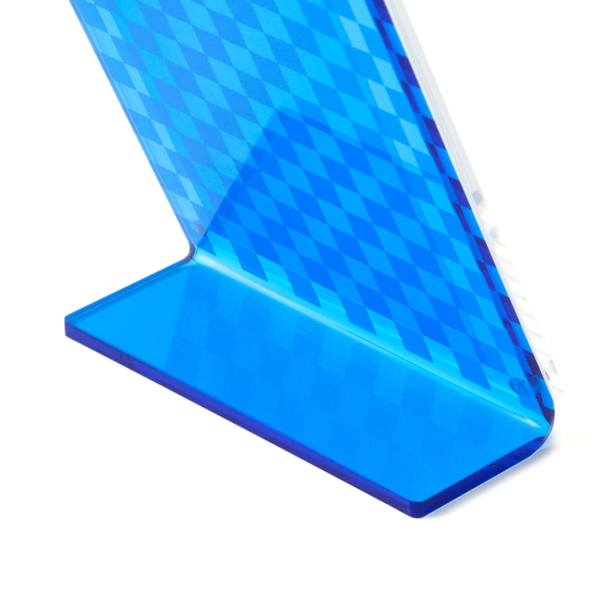 Vibrant Mini Blue Acrylic Photo Frame - Perfect for Home Decor, Office Desk, and Gift Giving