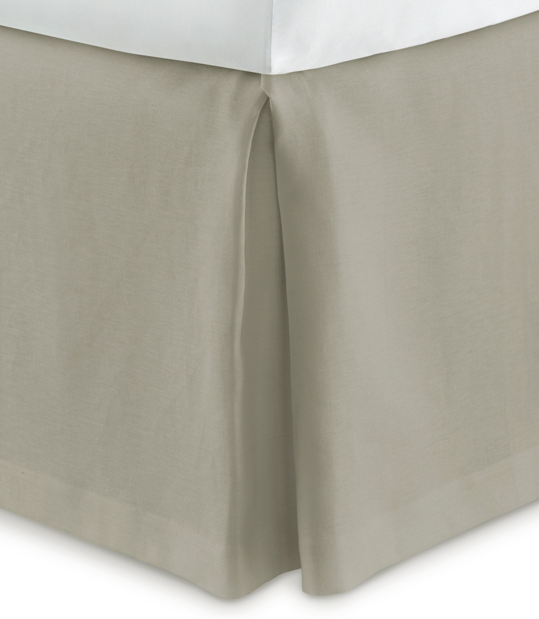 Premium Mandalay Tailored Linen Bed Skirt - Fitted Dust Ruffle for King, Queen & Full Size Beds - Elegant Home Decor for Master Bedroom & Guest Room