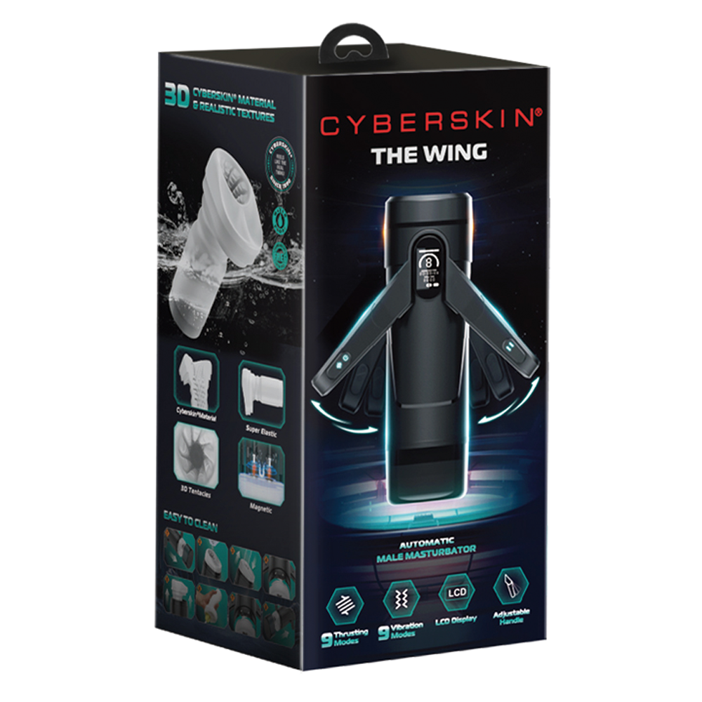 CyberSkin The Wing - Automatic Male Masturbator with Vibration & Stroking Technology - Perfect for Solo Pleasure & Discreet Adult Play