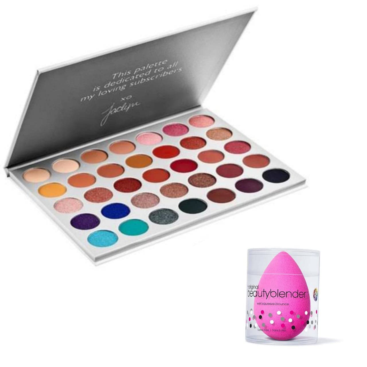 Deputy Eyeshadow Palette - 70g with Beauty Blender Puff | Matte & Shimmer Shades for Day & Night Makeup Looks