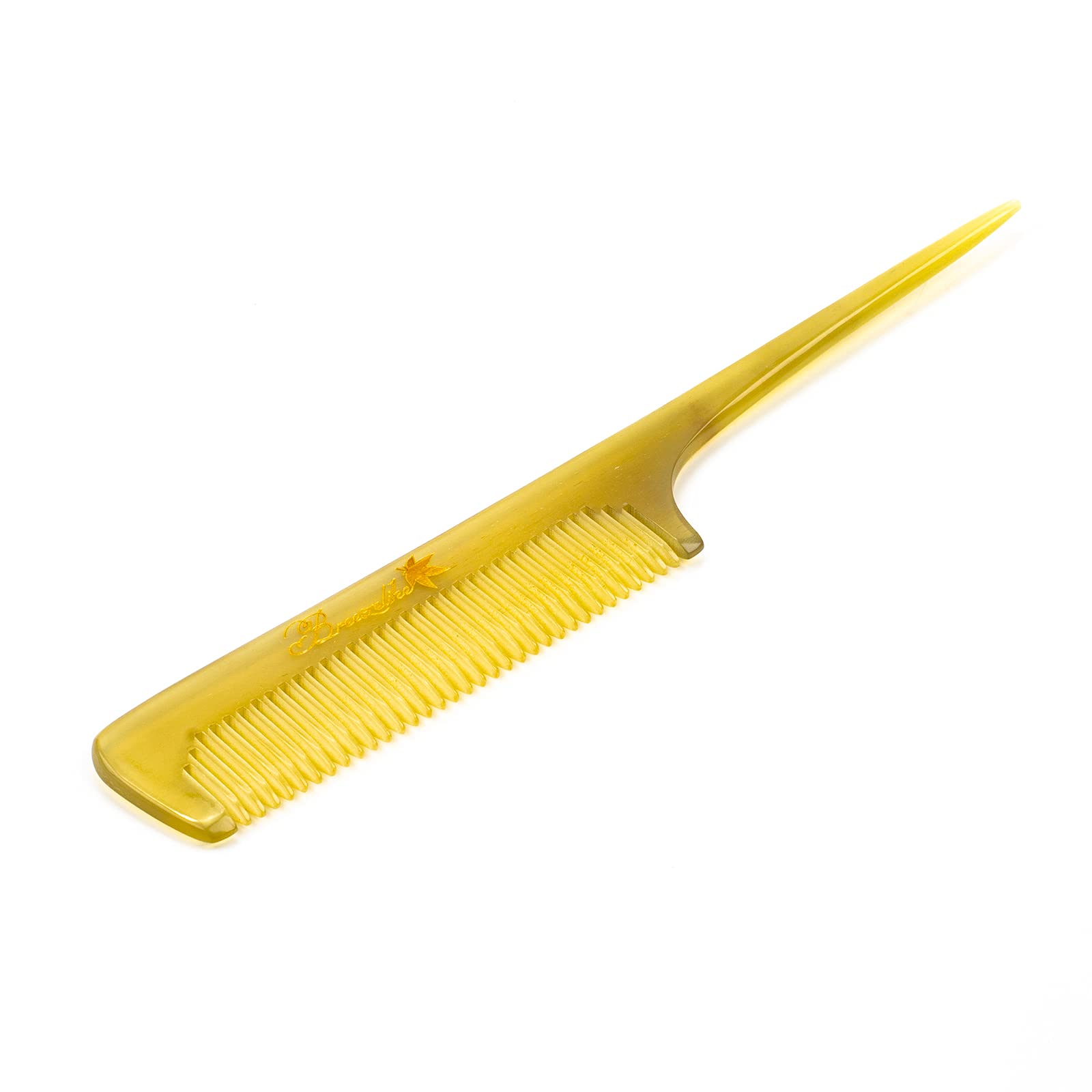 Breezelike Anti-Static Sheep Horn Rat Tail Comb for Smooth Detangling - Perfect for Curly, Wavy & Thick Hair Styling at Home or Salon
