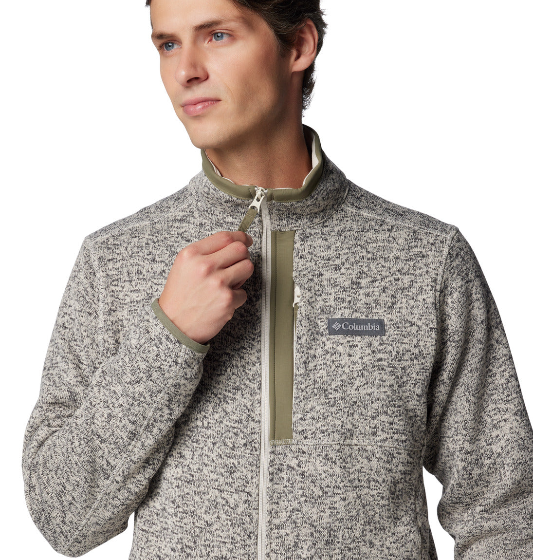 Columbia Men's Sweater Weather™ Full Zip Jacket - Lightweight Fleece Pullover for Outdoor Hiking & Casual Wear