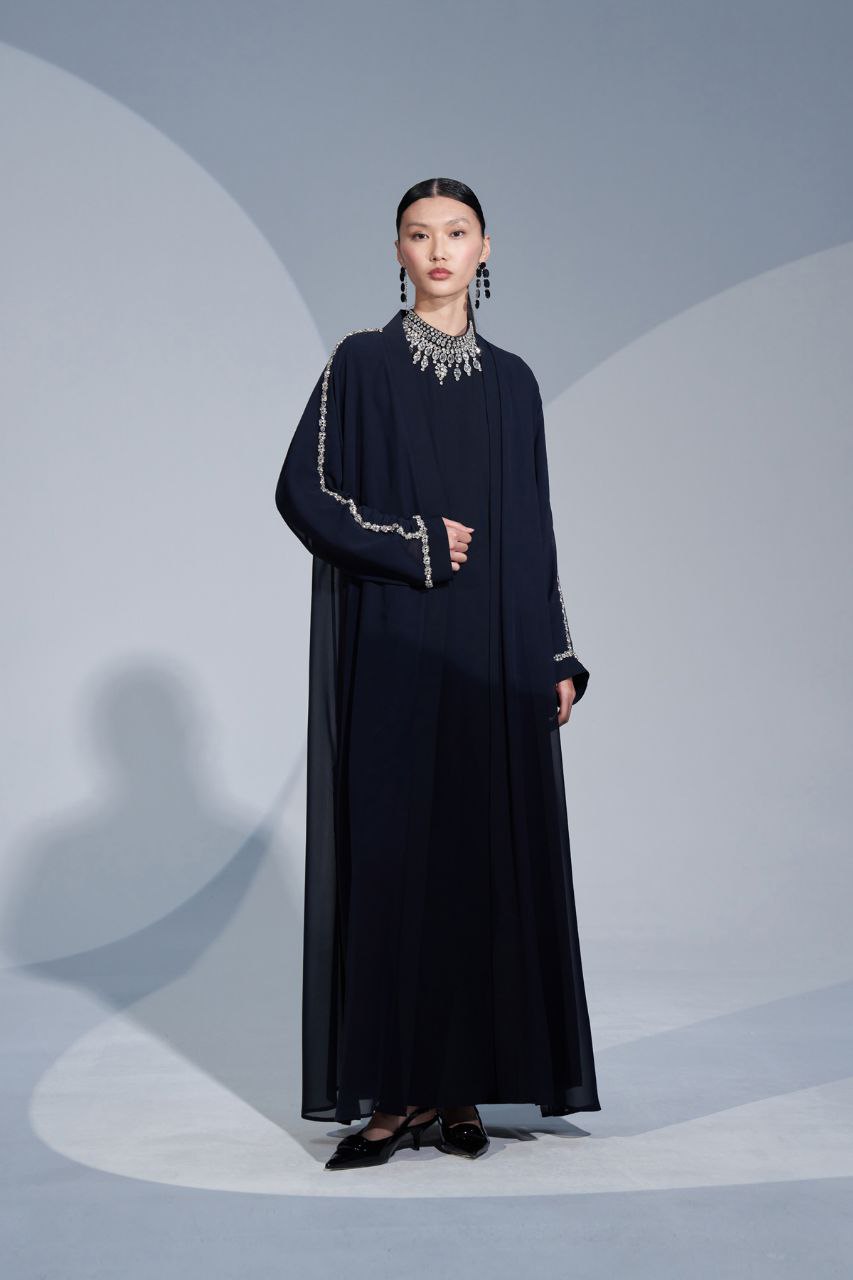 Premium Two Piece Abaya Set - Elegant & Modest Islamic Women's Dress for Prayer, Mosque & Special Occasions