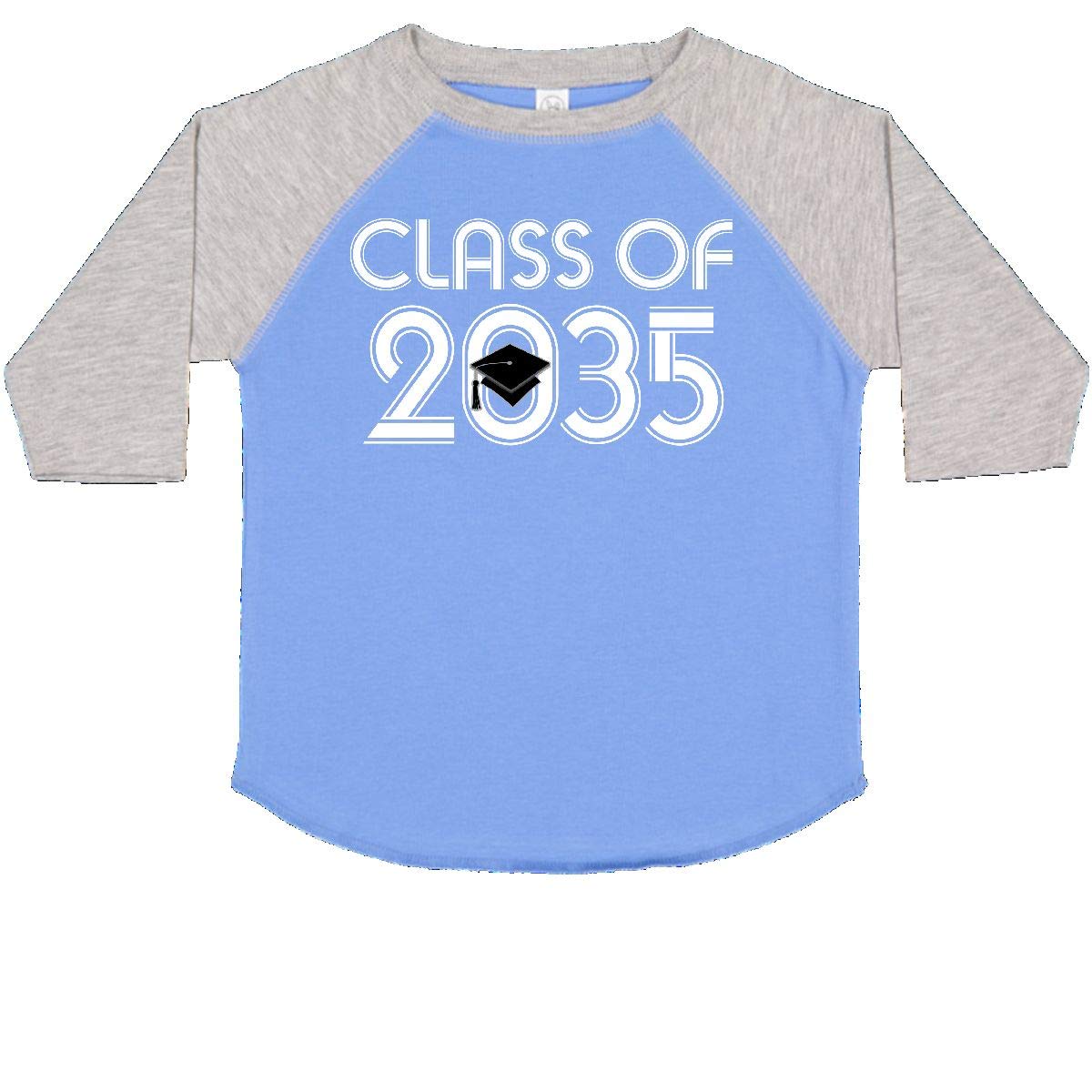 Inktastic Class of 2035 Graduation Year Toddler T-Shirt - Cute 100% Cotton Tee for Future Graduates - Perfect for Preschool, Kindergarten & Photo Shoots