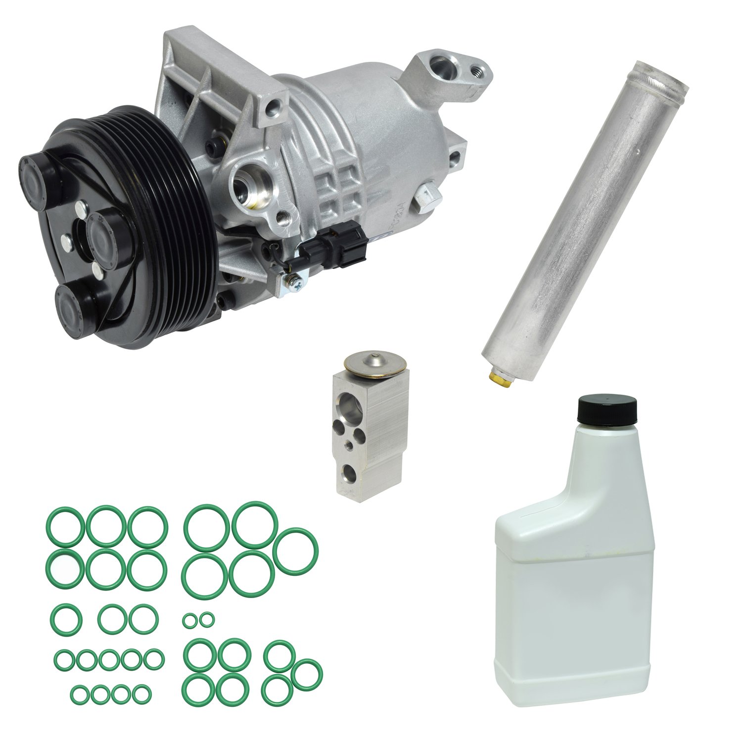 UAC KT 5151 AC Compressor and Component Kit - Replacement for Car Air Conditioning System | Perfect for DIY Auto Repair & AC Maintenance