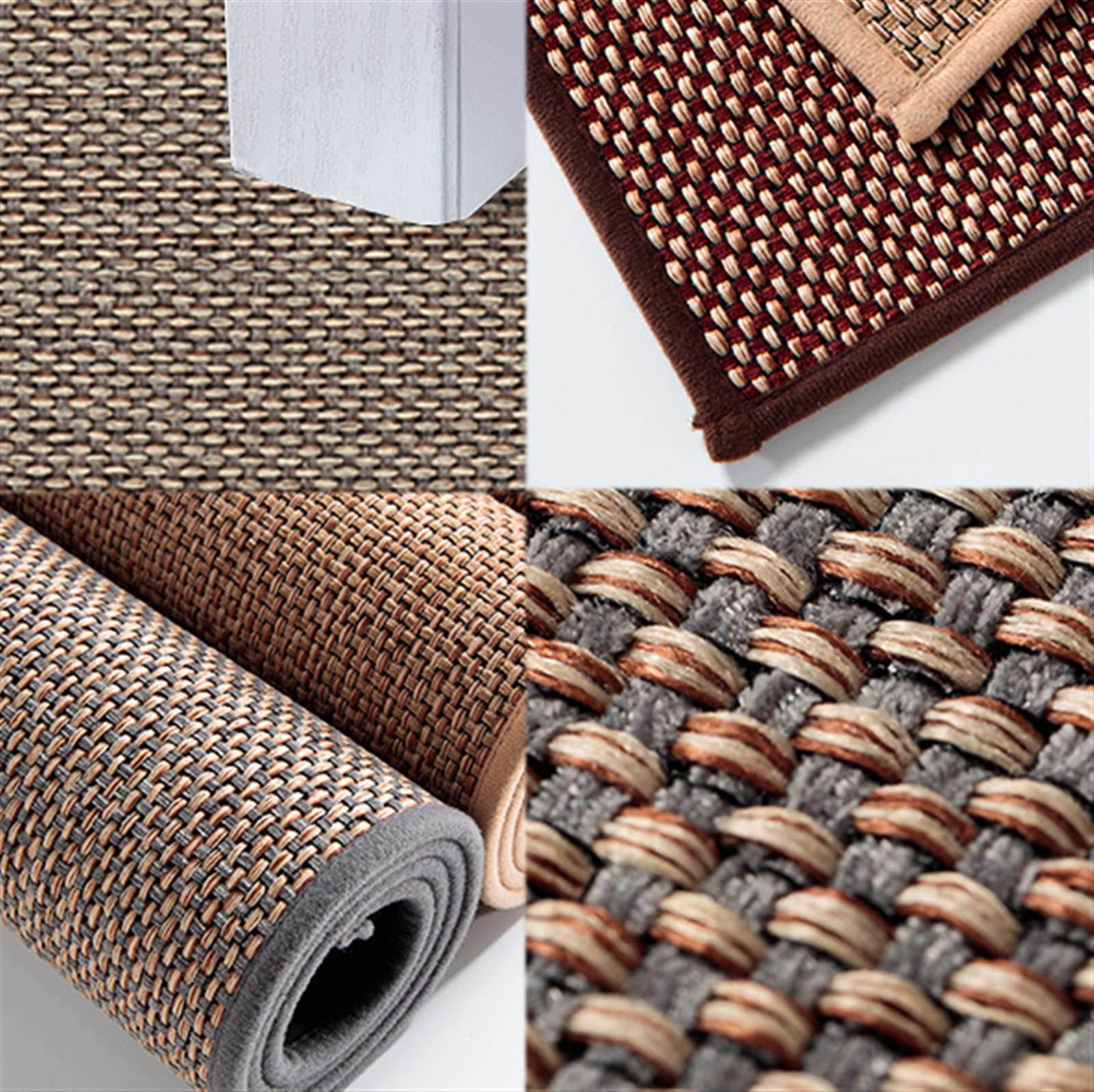 Premium Braided Jute Doormat with Non-Slip Rubber Backing - 23.6