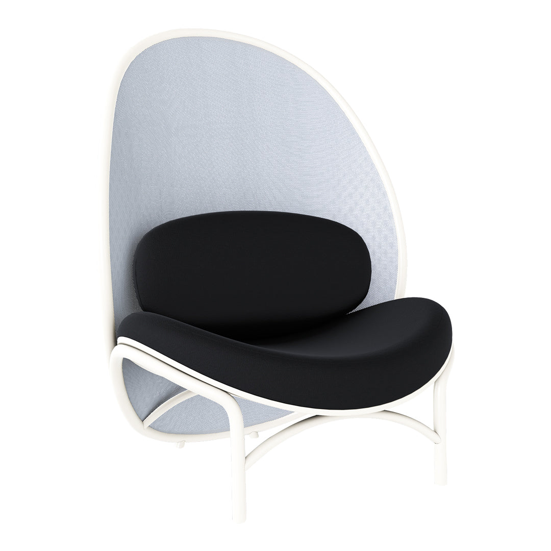Modern Chips Lounge Chair with Beech Pigment Frame - Comfortable Mid-Century Style Accent Chair for Living Room, Bedroom, or Office