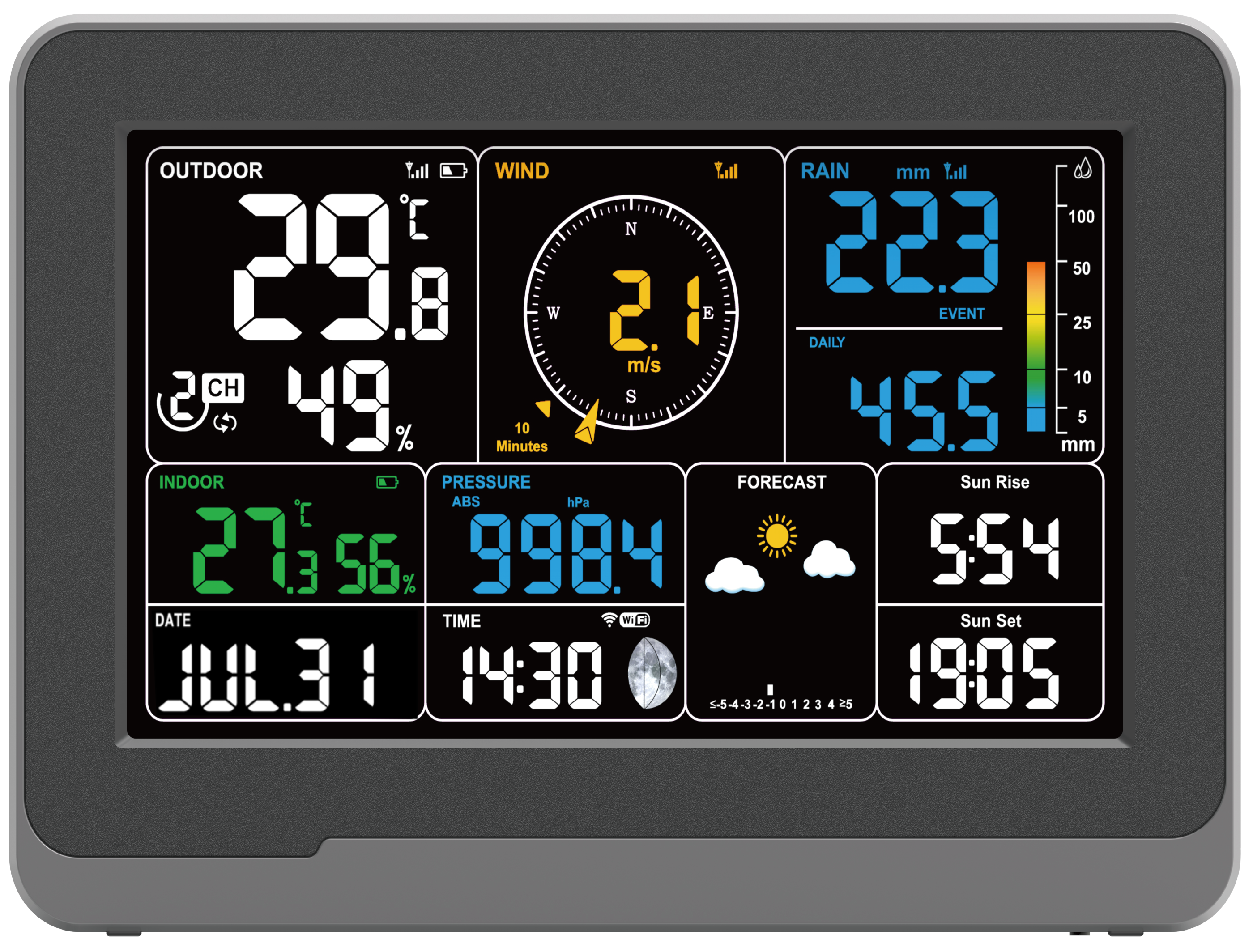 PanTech WS3900 Wireless Weather Station - Indoor/Outdoor Temperature Humidity Monitor with IoT Connectivity | AU Stock | Perfect for Home, Garden & Smart Farm Monitoring