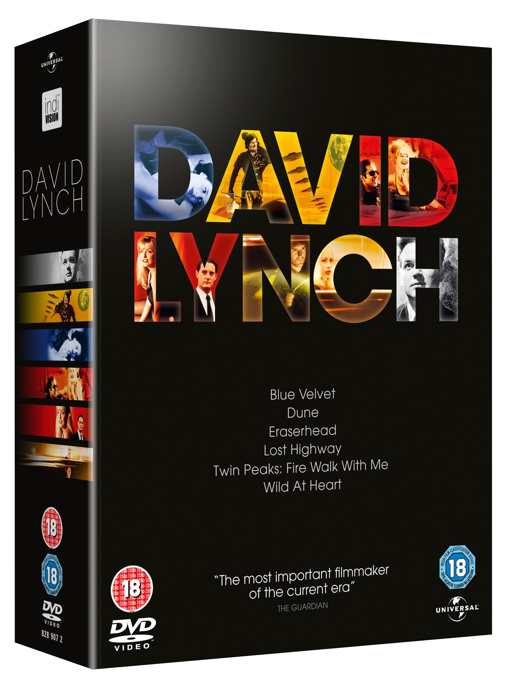 David Lynch Box Set DVD Collection - Eraserhead, The Elephant Man, Blue Velvet (1977) | Classic Cult Films for Movie Enthusiasts & Film Studies