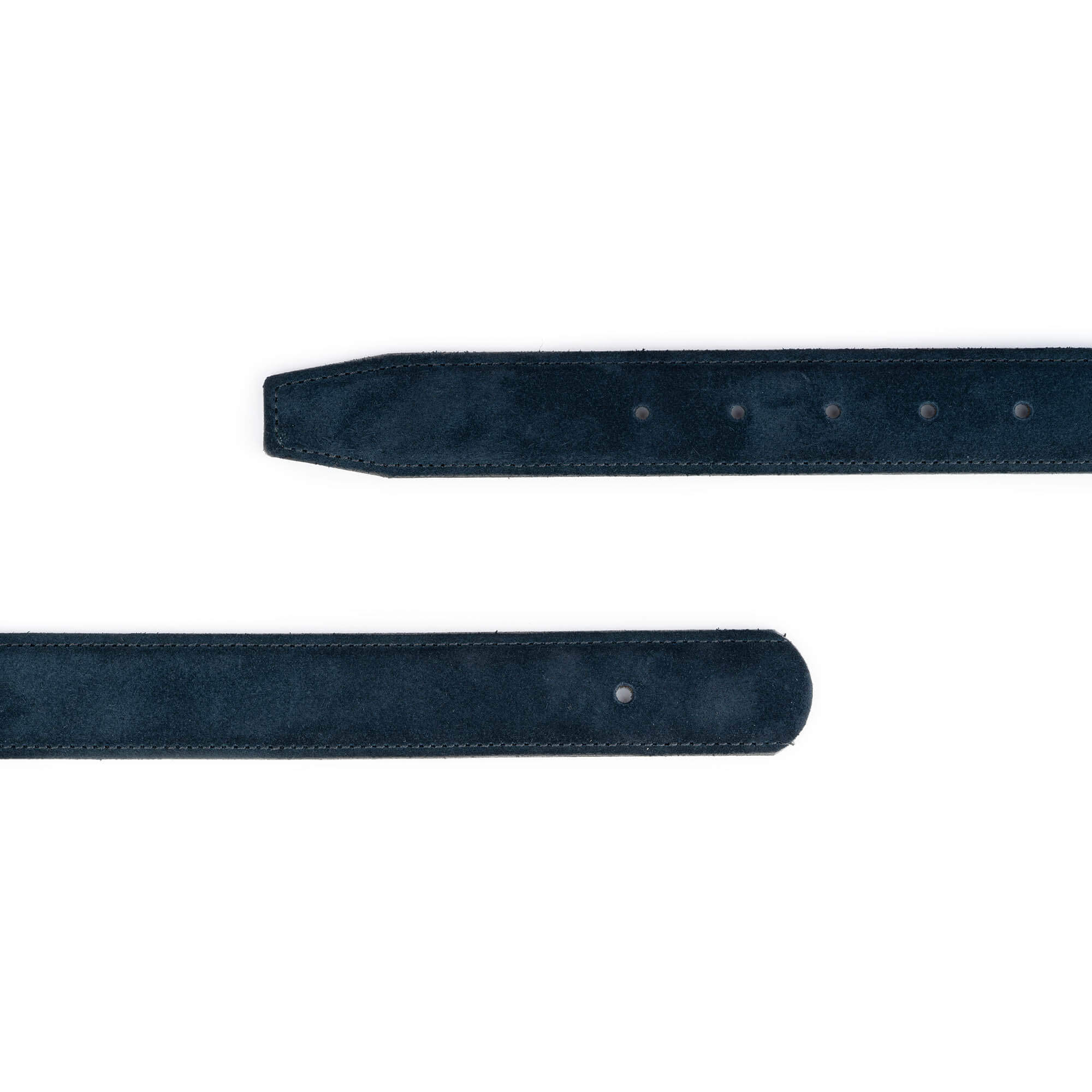 Dark Blue Suede Belt Strap for Hermes Buckle Replacement - Adjustable Reversible Leather Belt with Multiple Holes | Perfect for Casual Wear, Office & Formal Occasions