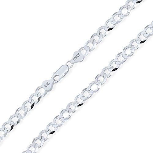 Silver Curb 7MM