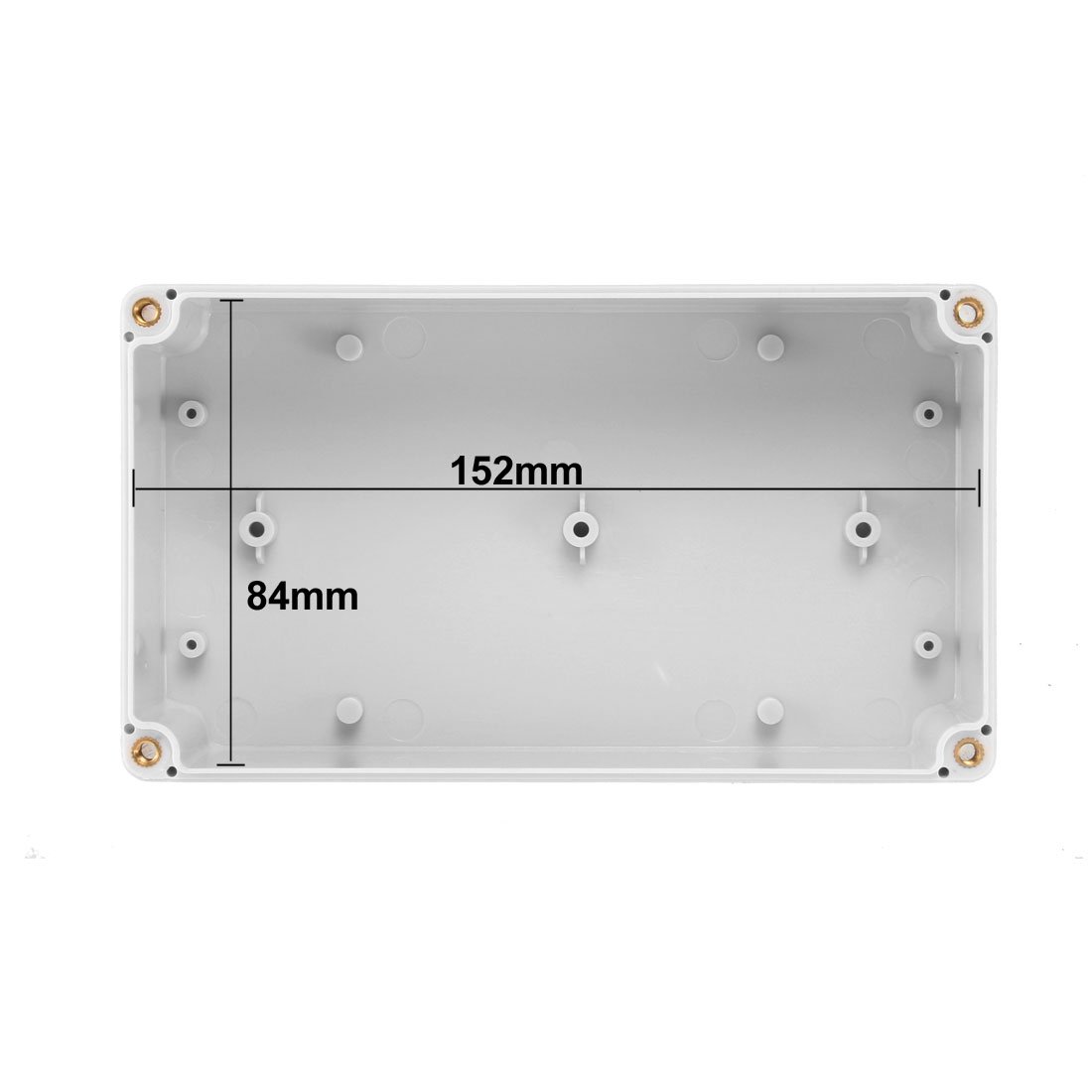 Waterproof ABS Plastic Junction Box Enclosure - 158x90x60mm IP66 Rated DIY Electronics Project Case - Ideal for Outdoor Wiring, Solar Panel Connections & Home Automation Systems